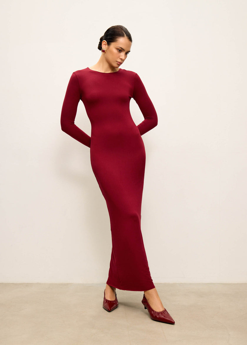 GIA dress, sangria