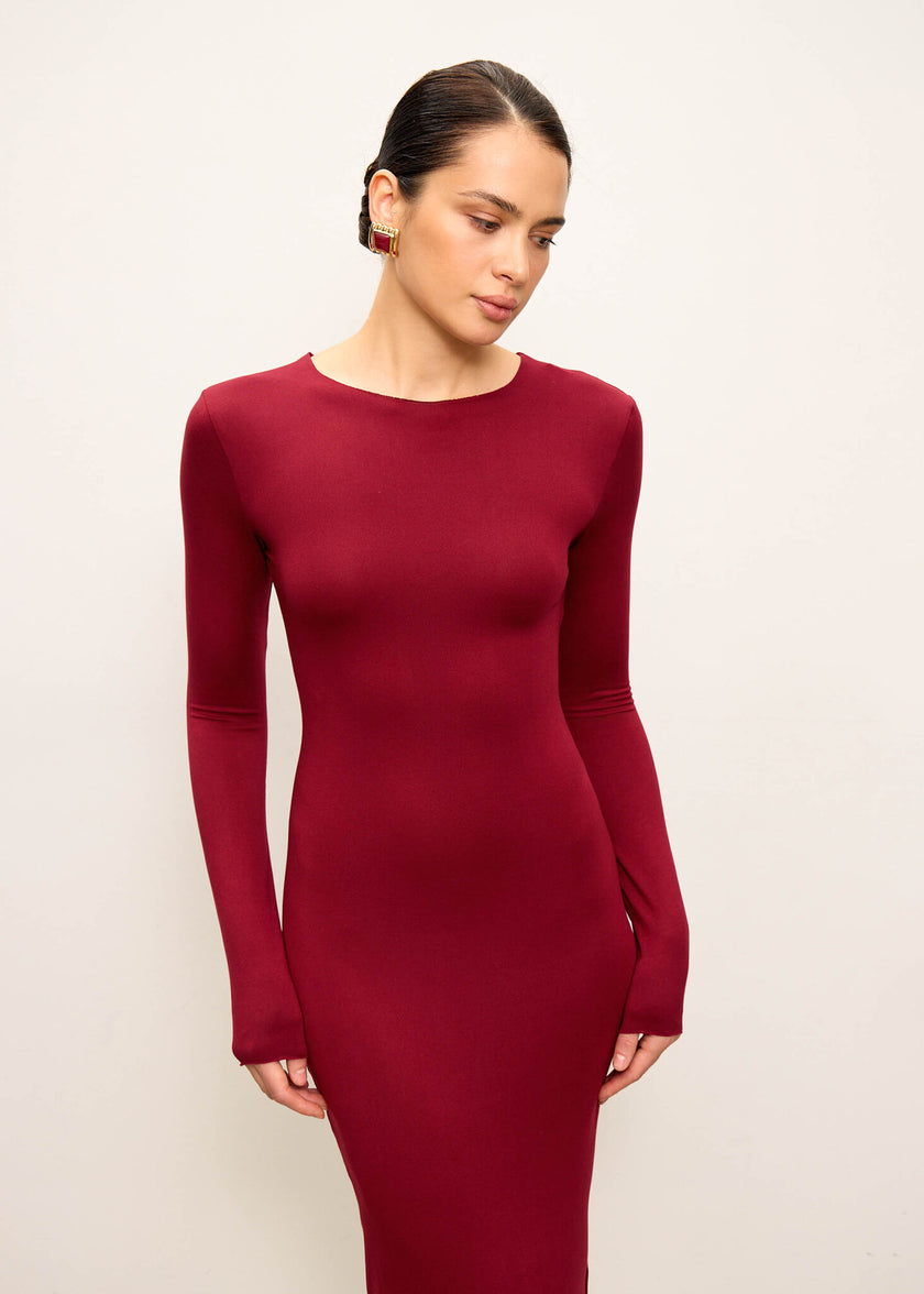 GIA dress, sangria