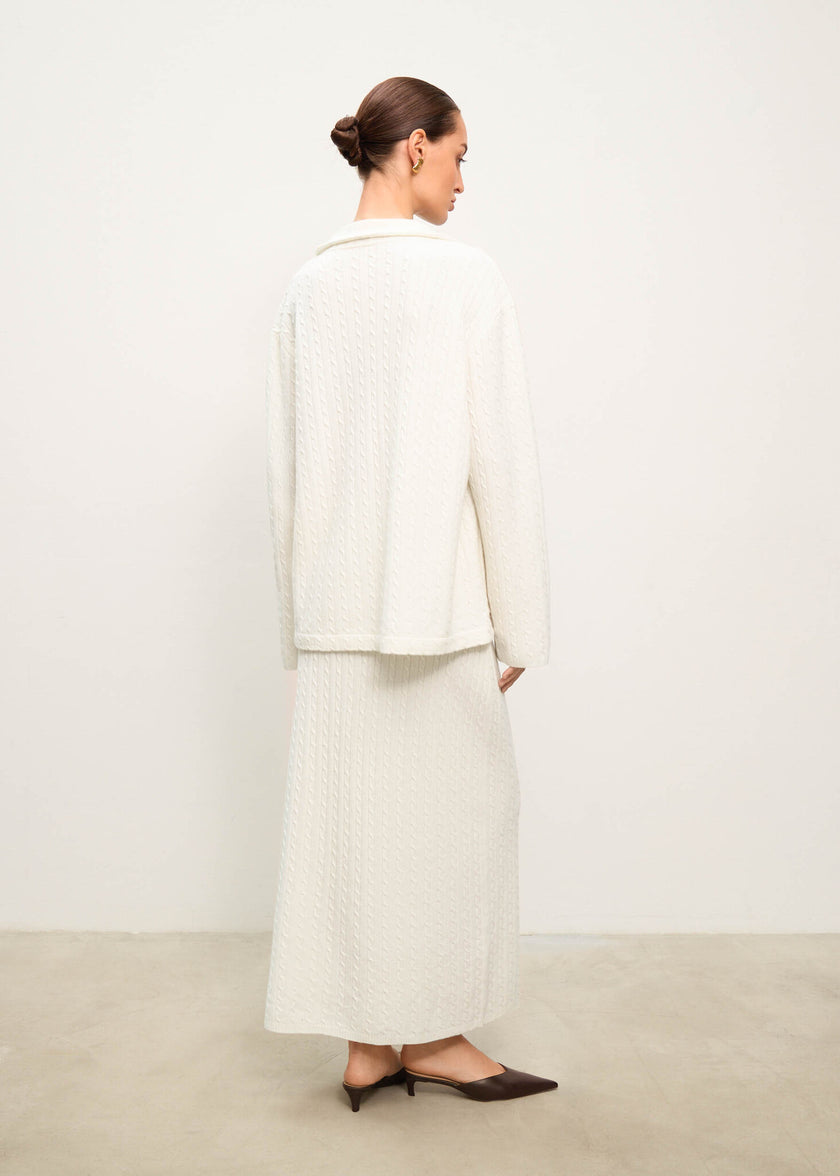 RIVERA jacket, milk