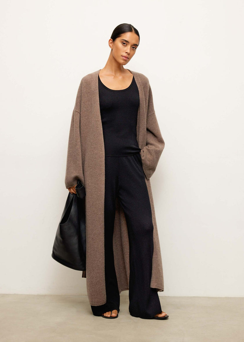 AMARA knitted coat, mocha