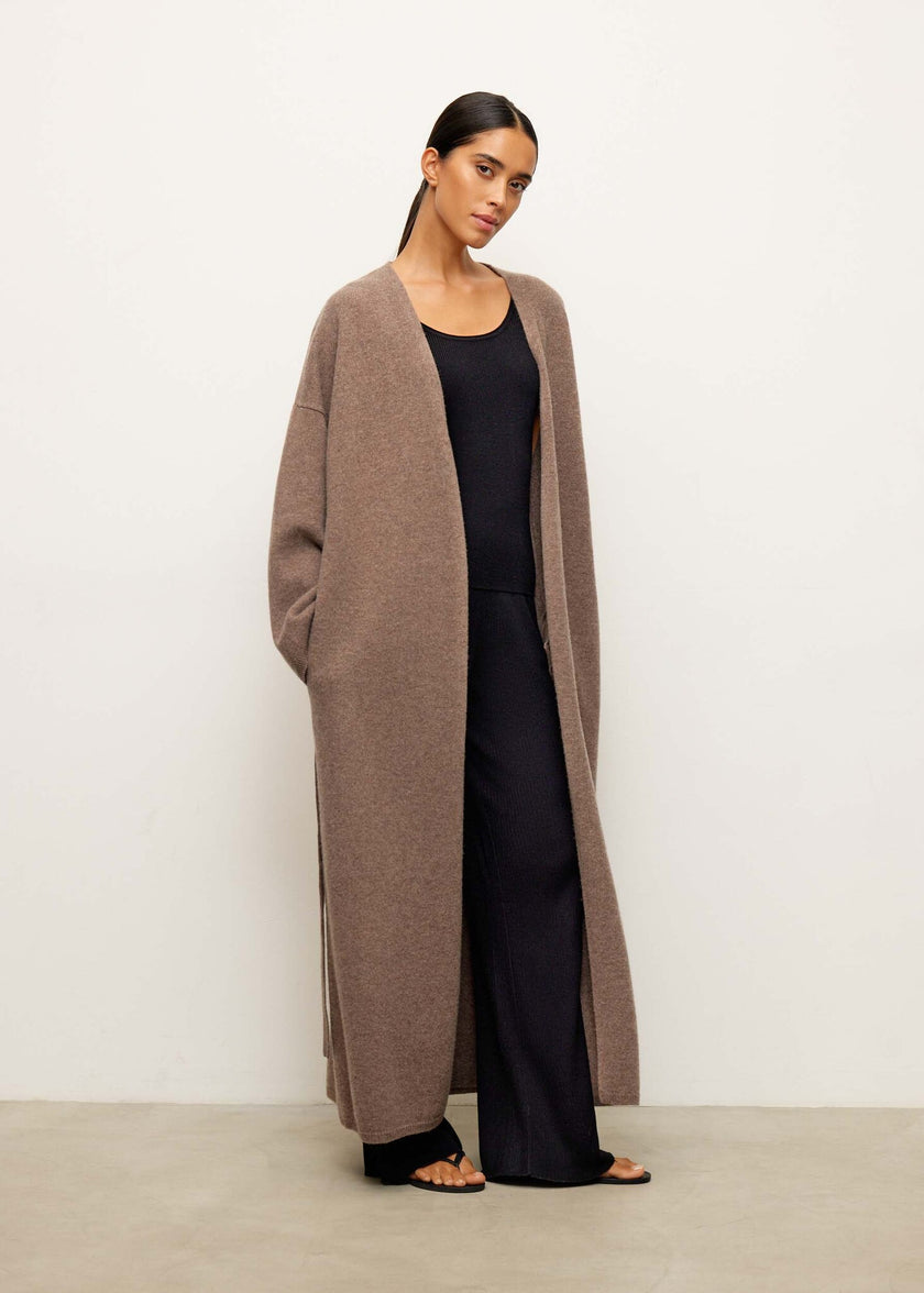 AMARA knitted coat, mocha
