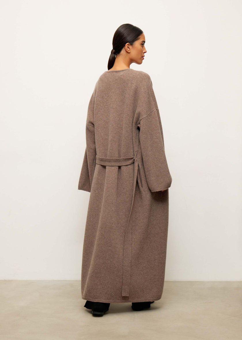 AMARA knitted coat, mocha