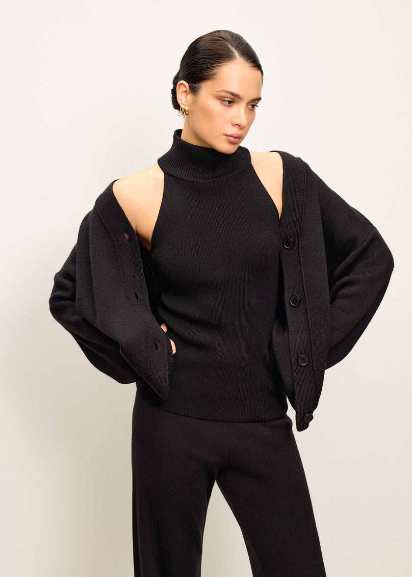 AMUSE cardigan, black