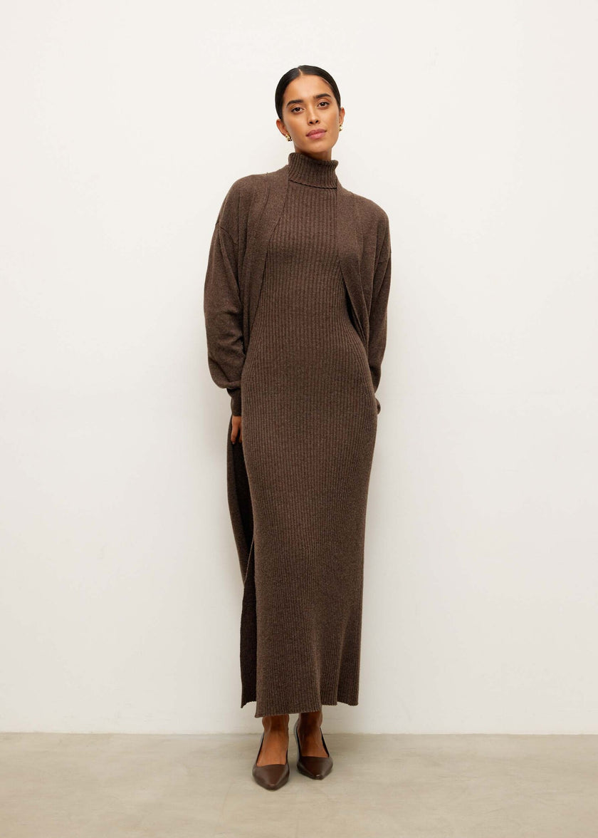 TATUM cardigan, chocolate