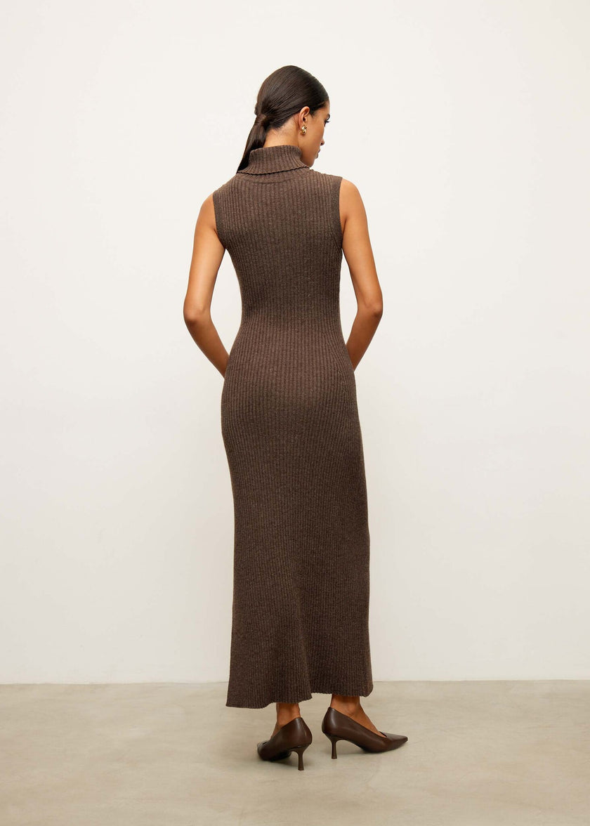 TATUM dress, chocolate