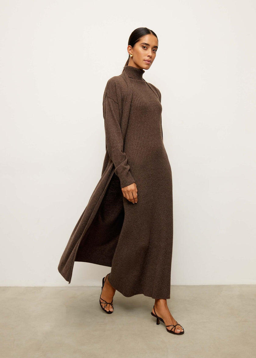 TATUM cardigan, chocolate