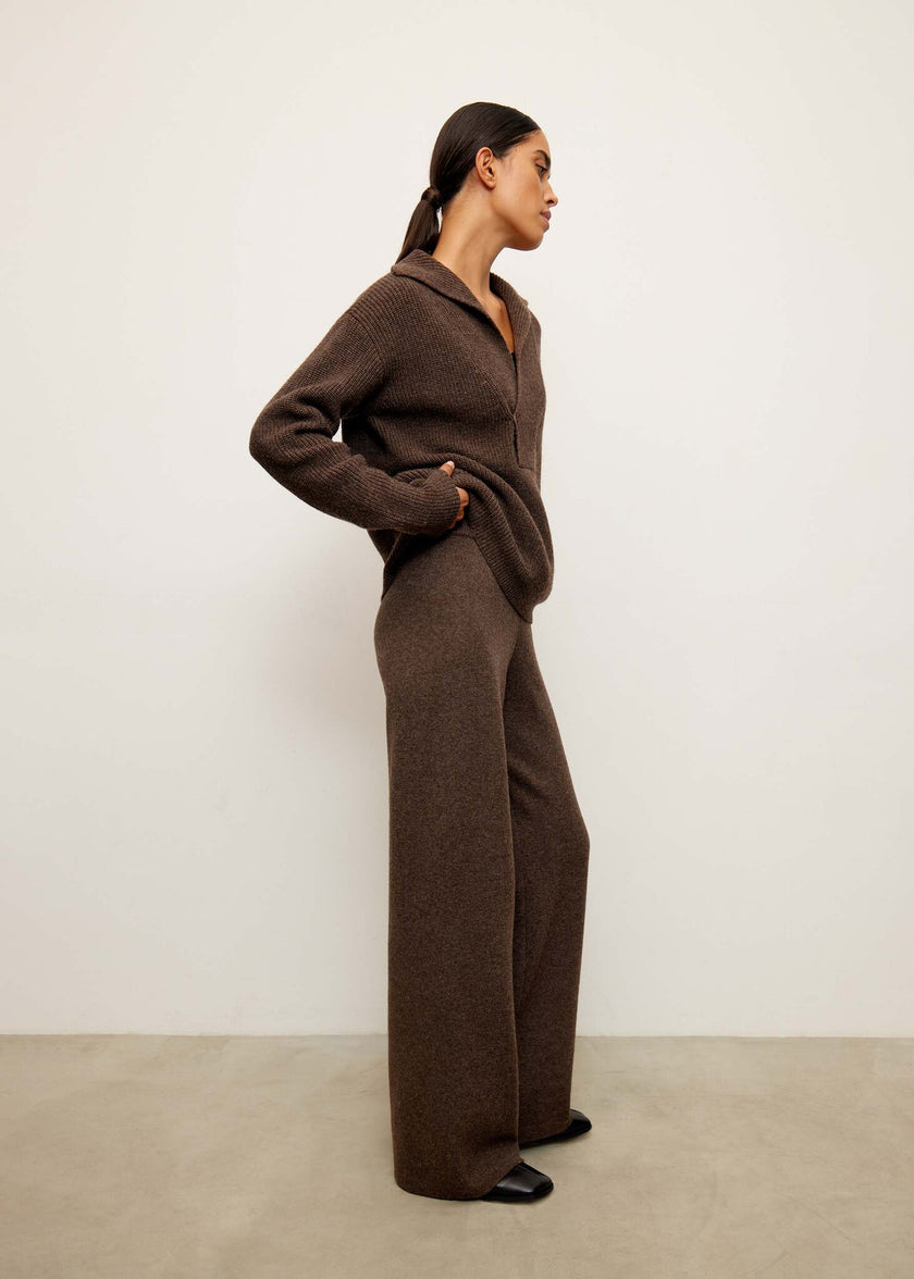 TATUM clusp jumper, chocolate