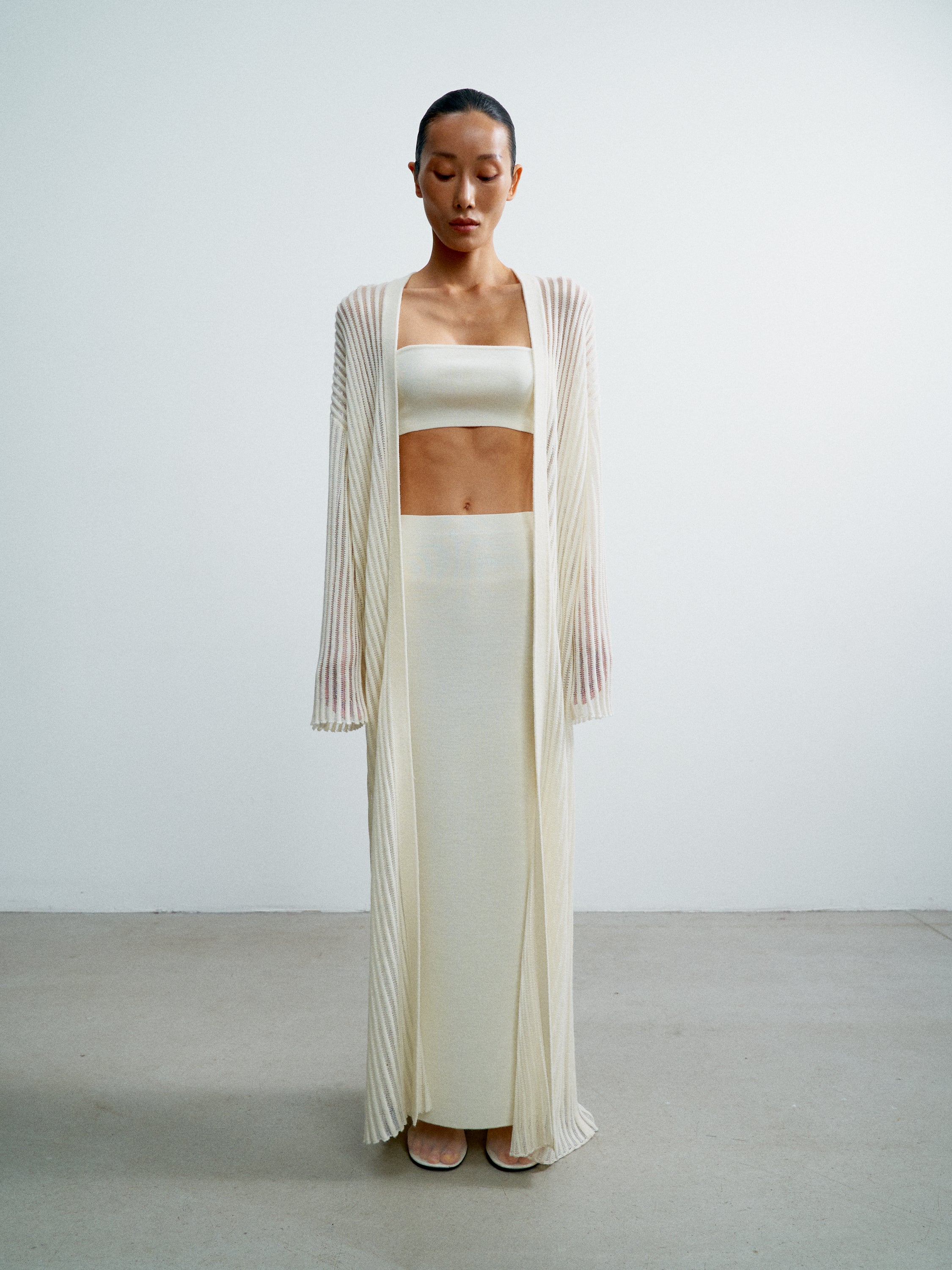 NOOR cardigan , ivory
