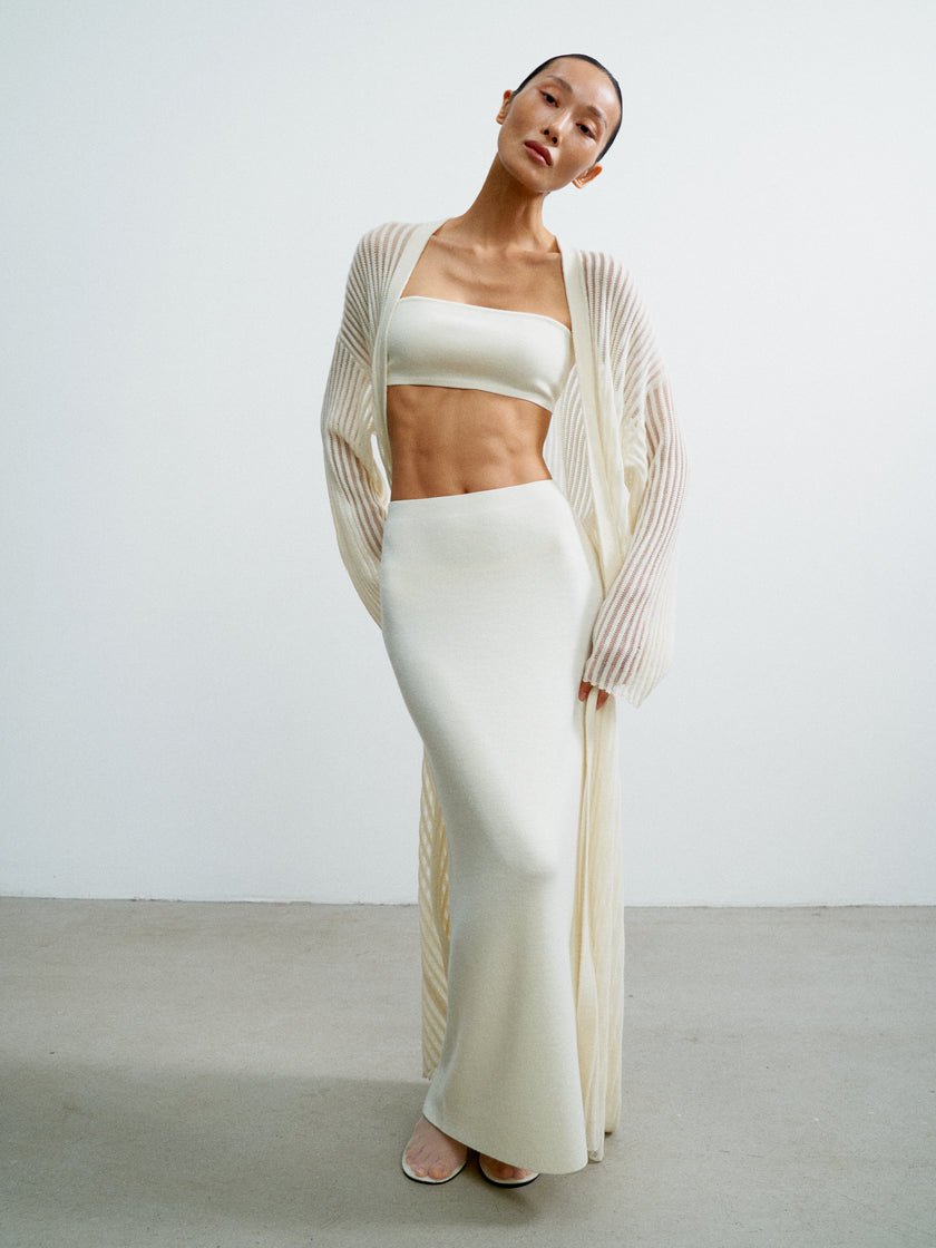 NOOR cardigan , ivory