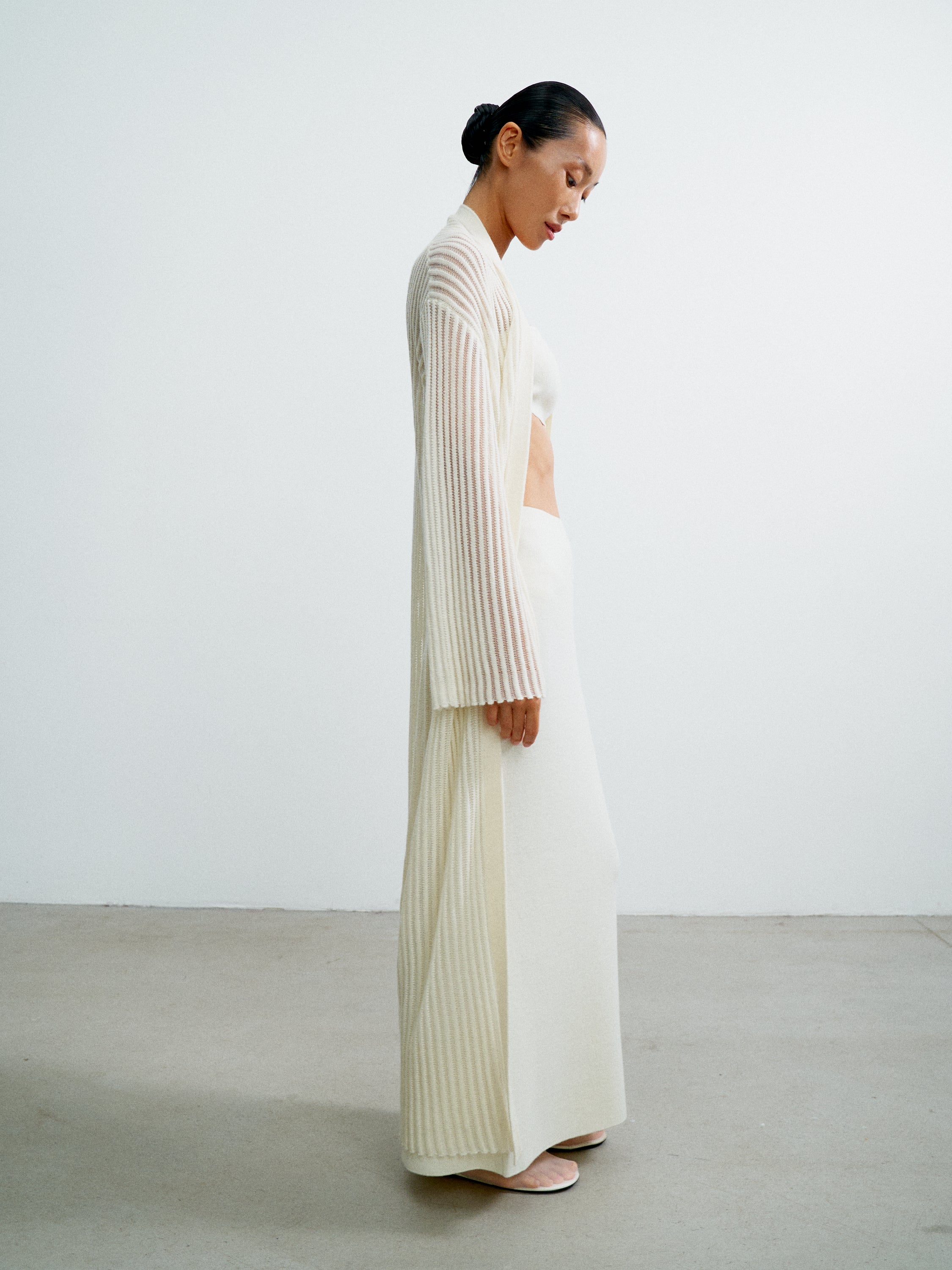NOOR cardigan , ivory