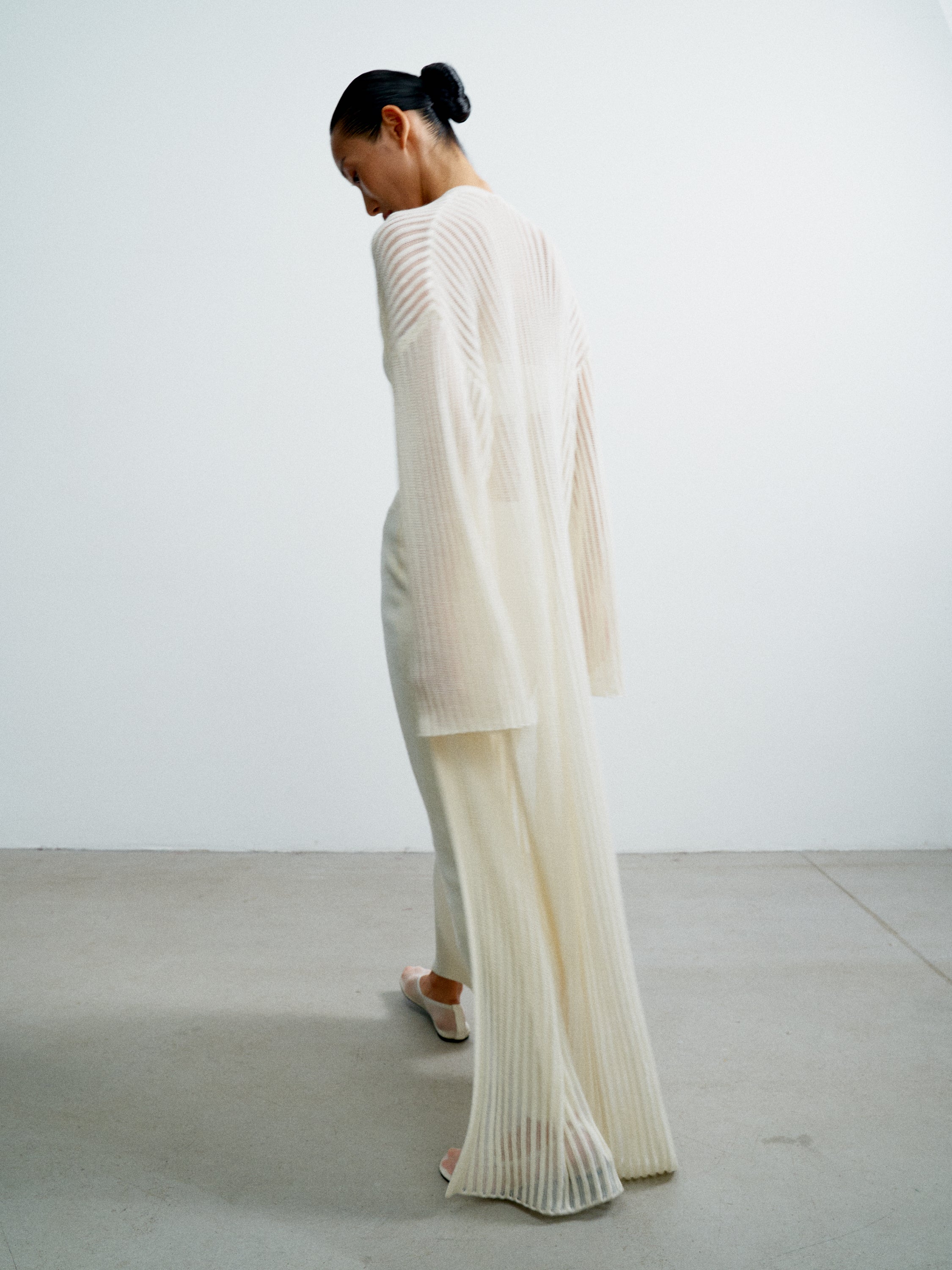 NOOR cardigan , ivory
