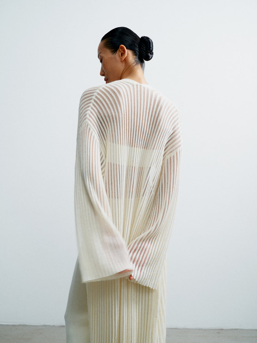 NOOR cardigan , ivory