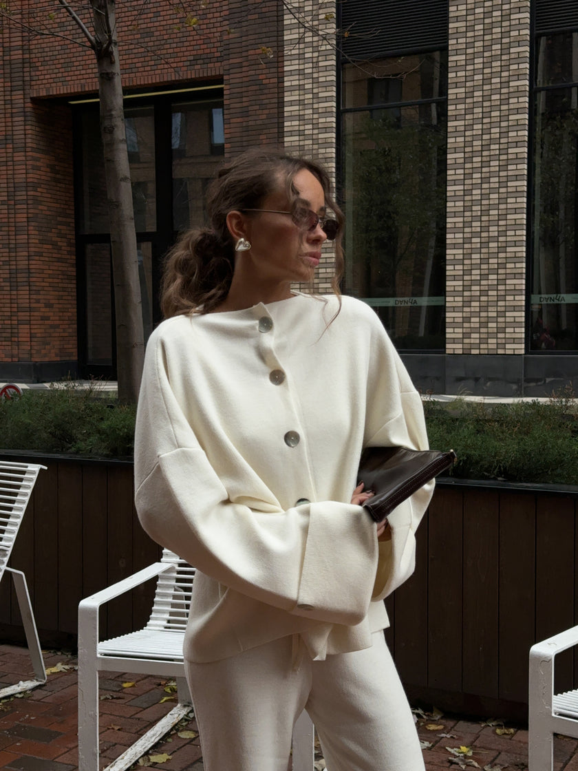 MOLLY cardigan, milk