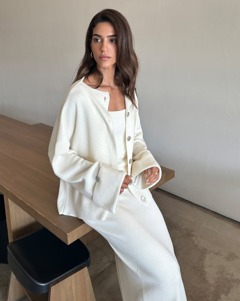 MOLLY cardigan, milk