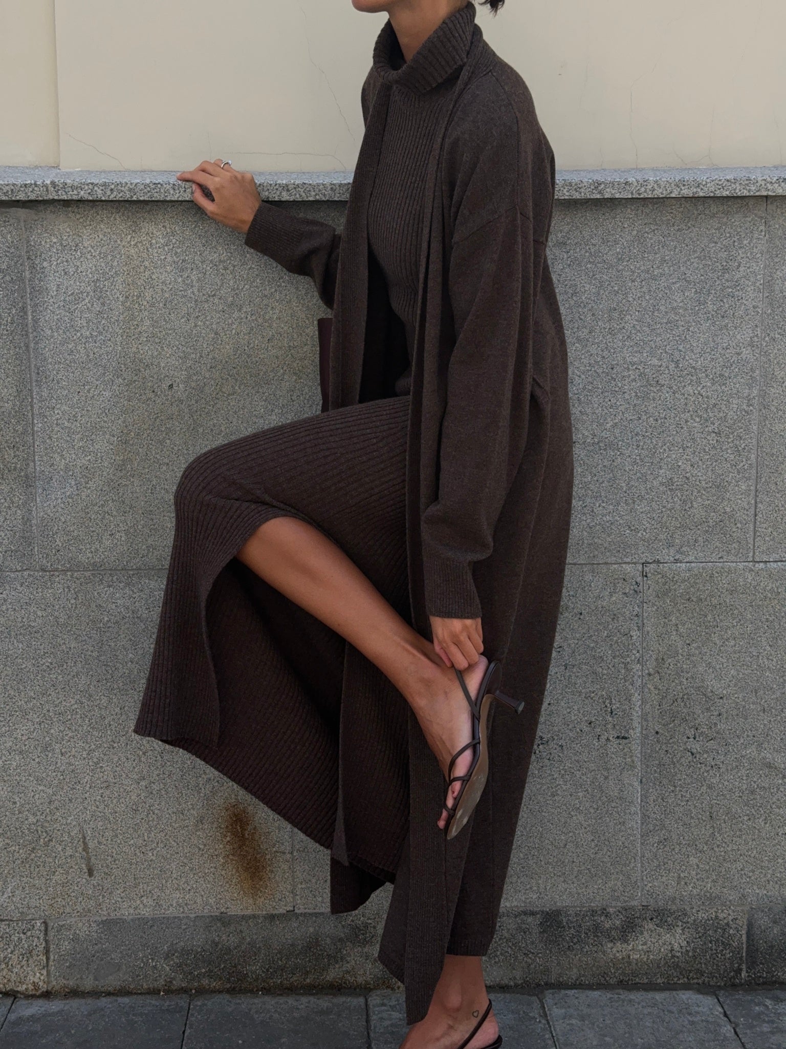 TATUM cardigan, chocolate