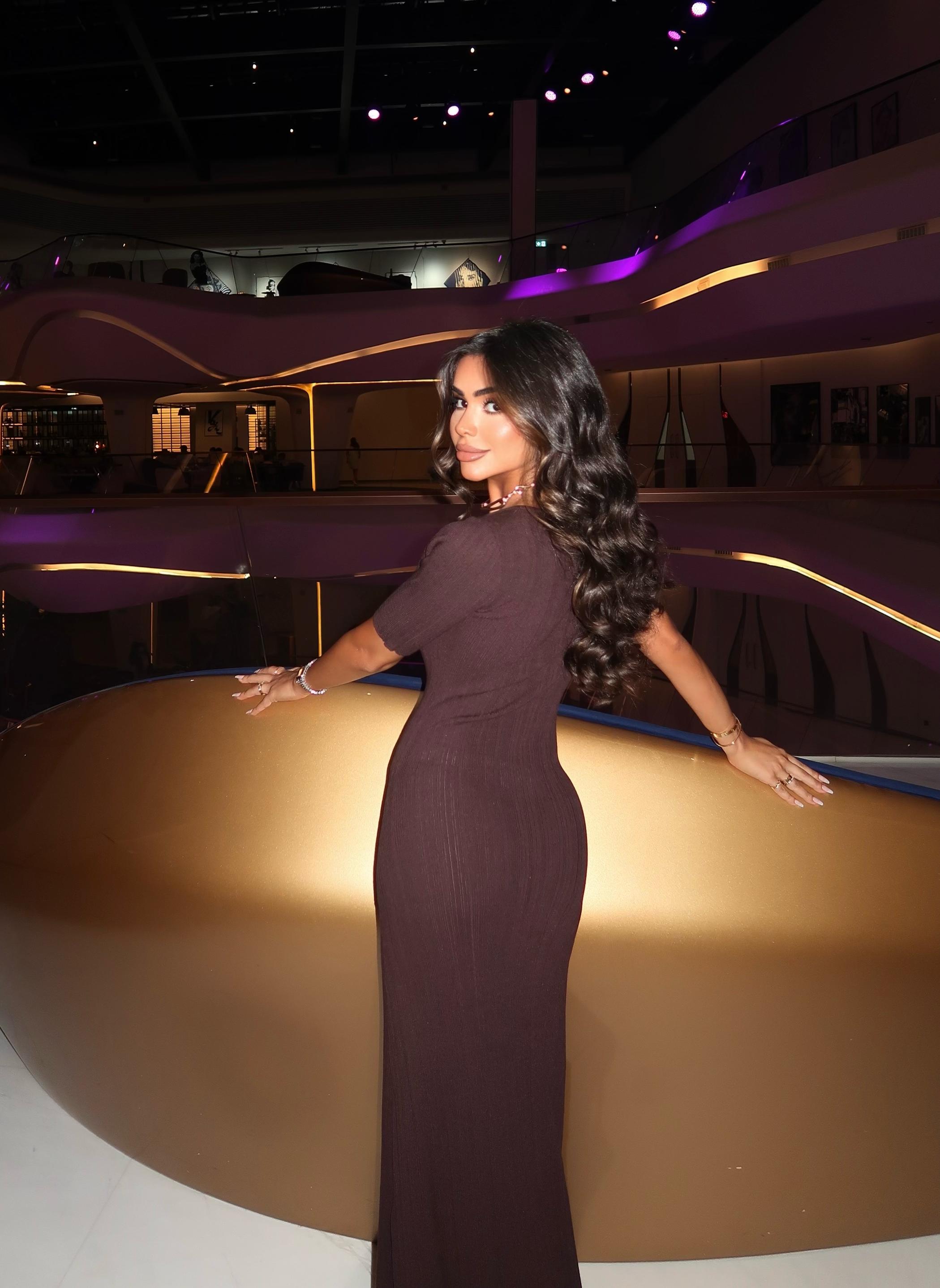 POLLY dress, chocolate