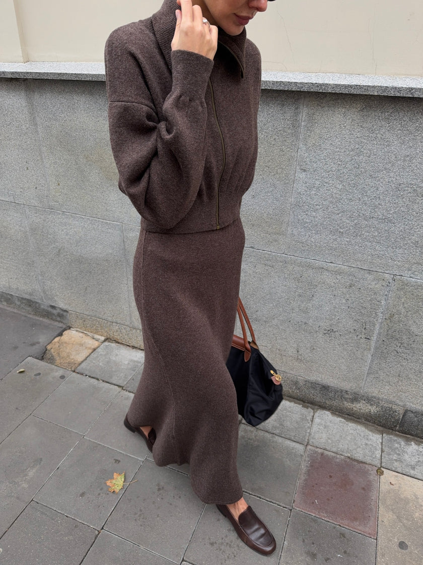 TATUM bomber, chocolate