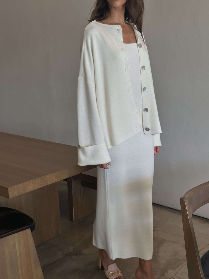 MOLLY cardigan, milk