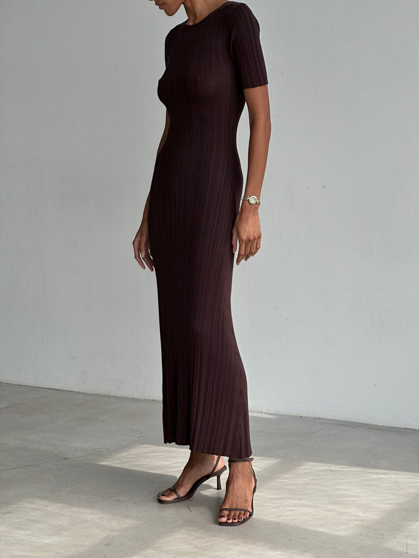 POLLY dress, chocolate