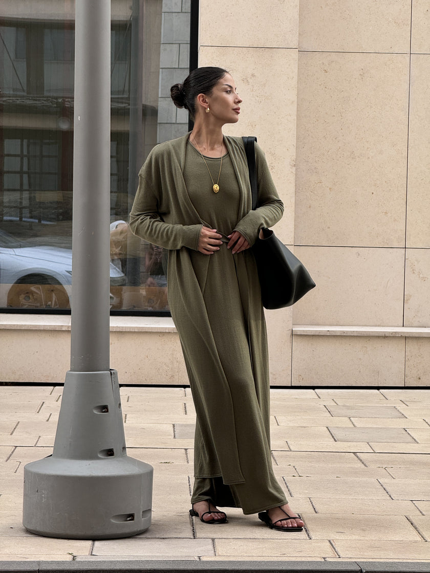 NARINA cardigan, khaki