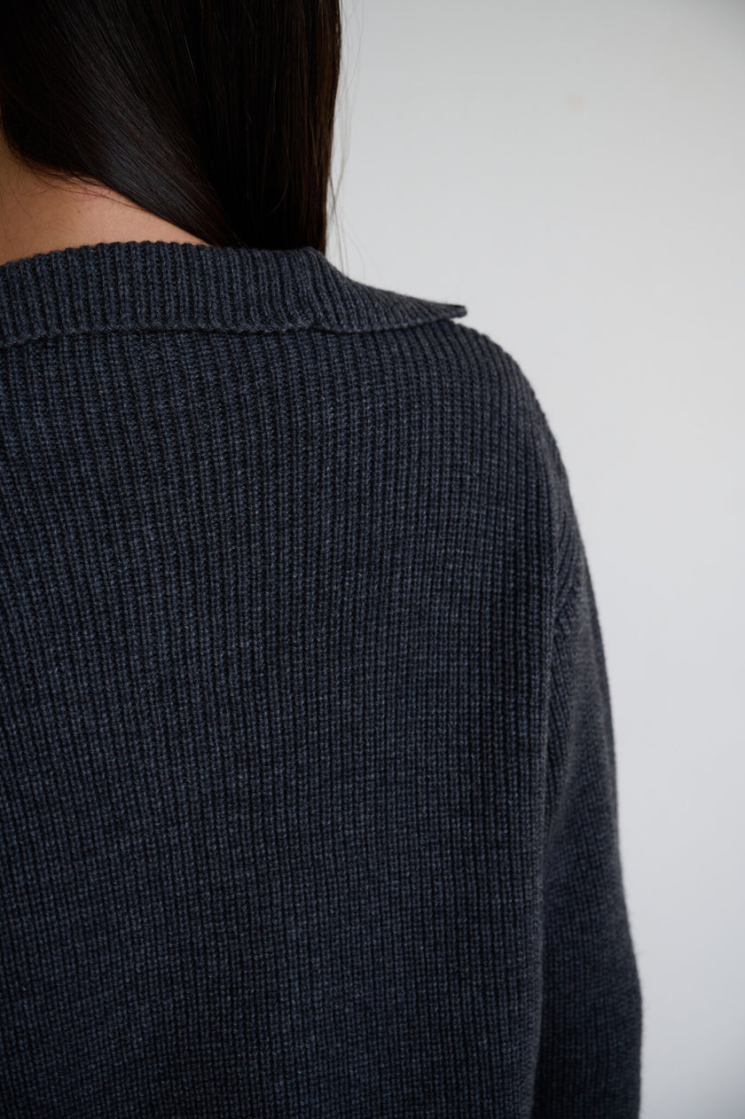 TATUM clusp jumper, anthracite