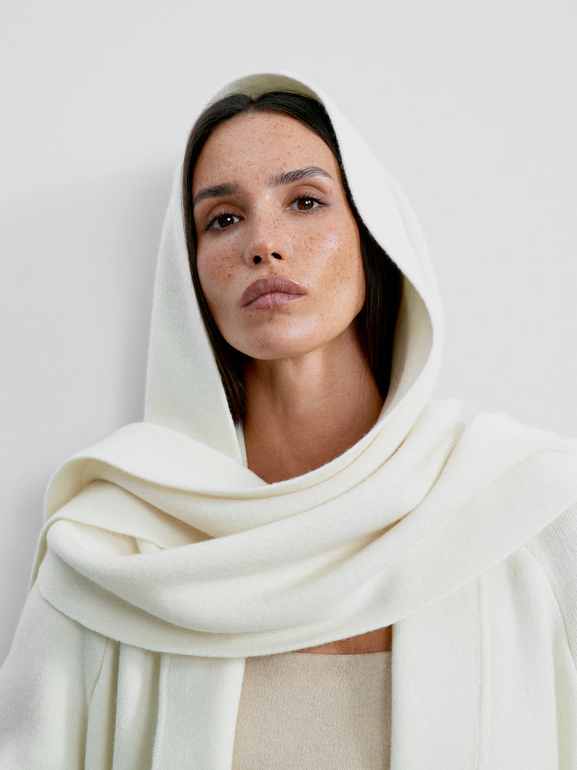 SEVARA cardigan coat, milk