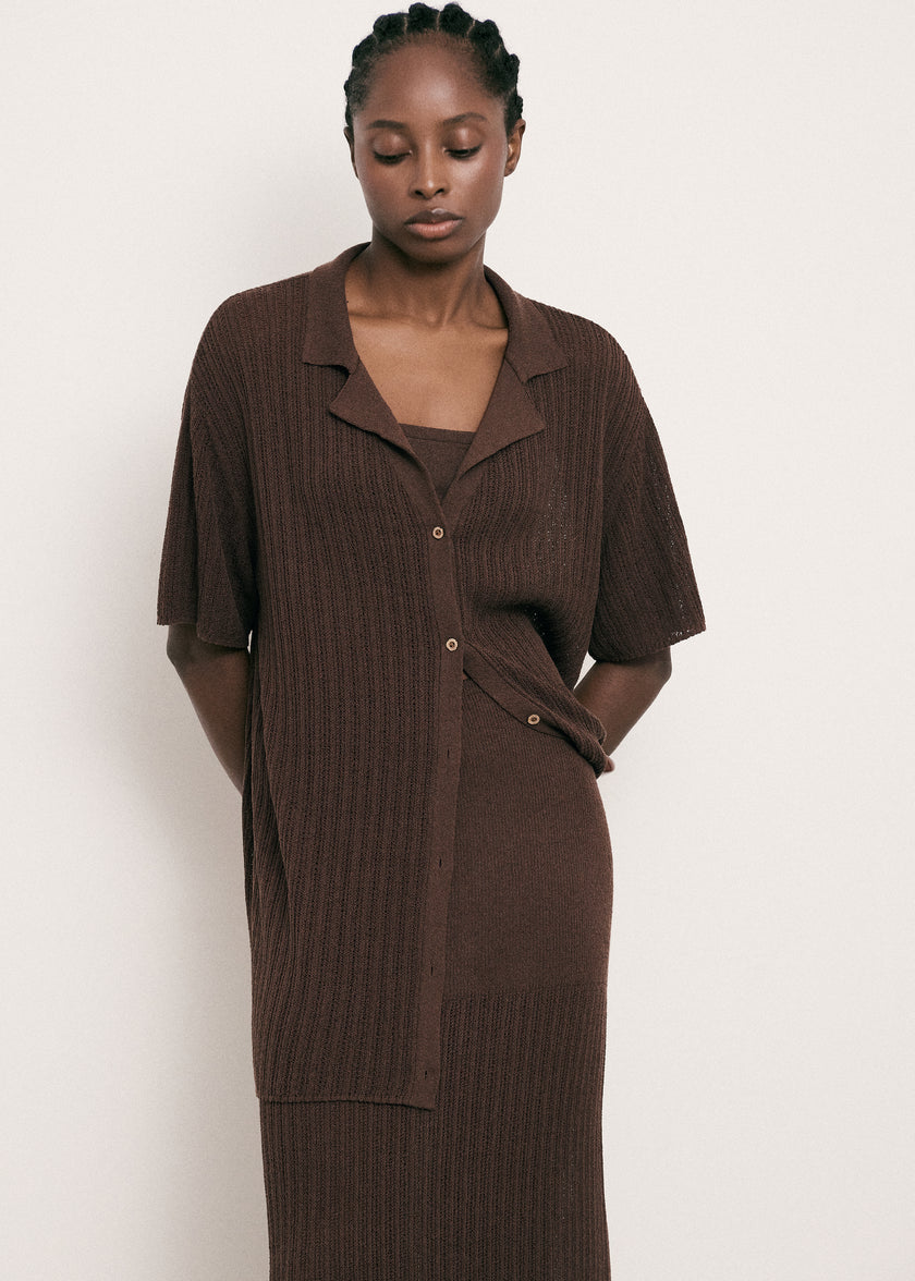 SAINT-TROPEZ shirt, chocolate