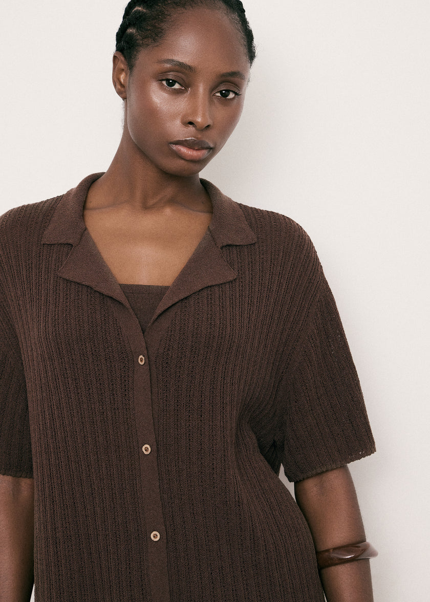 SAINT-TROPEZ shirt, chocolate