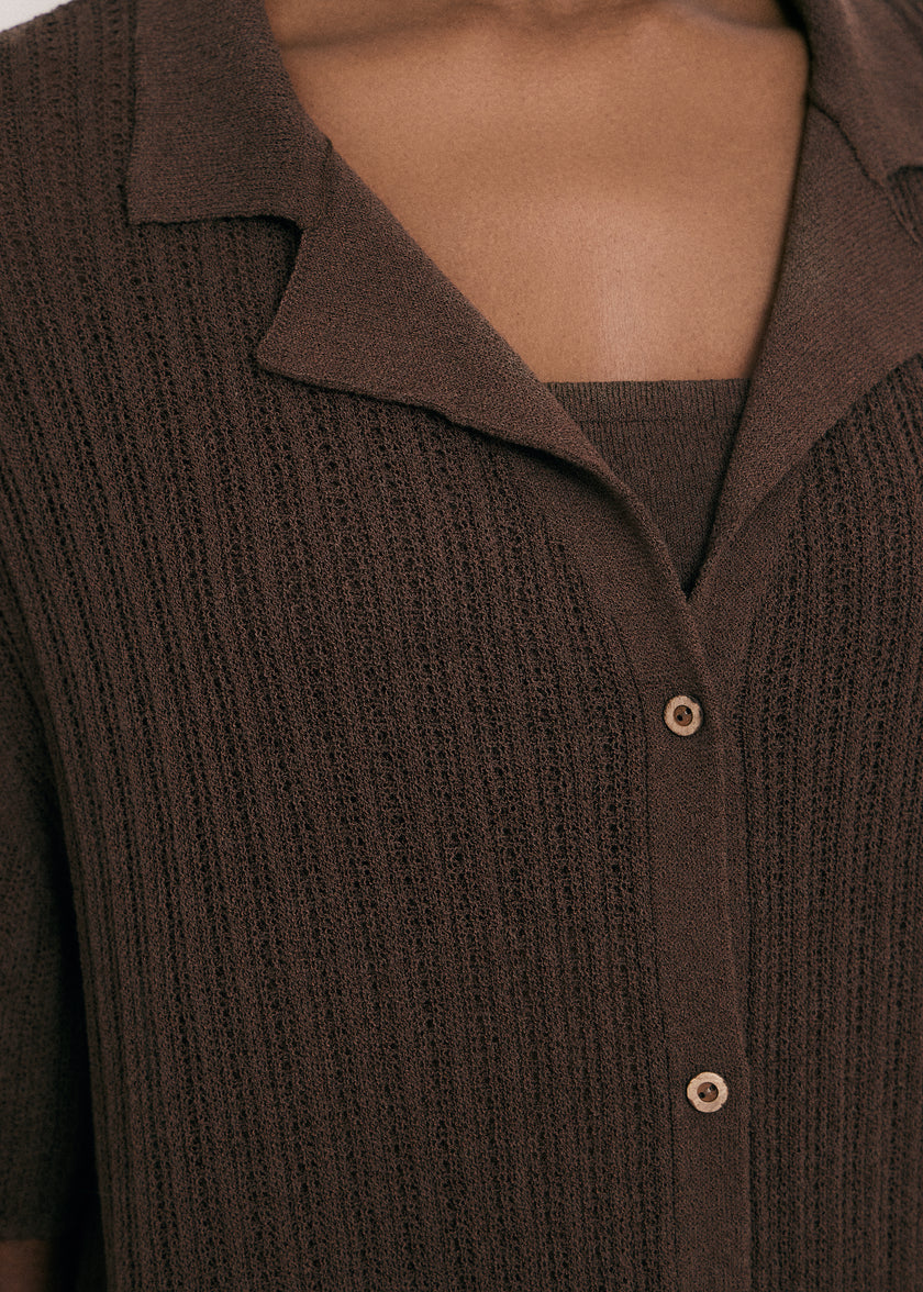 SAINT-TROPEZ shirt, chocolate