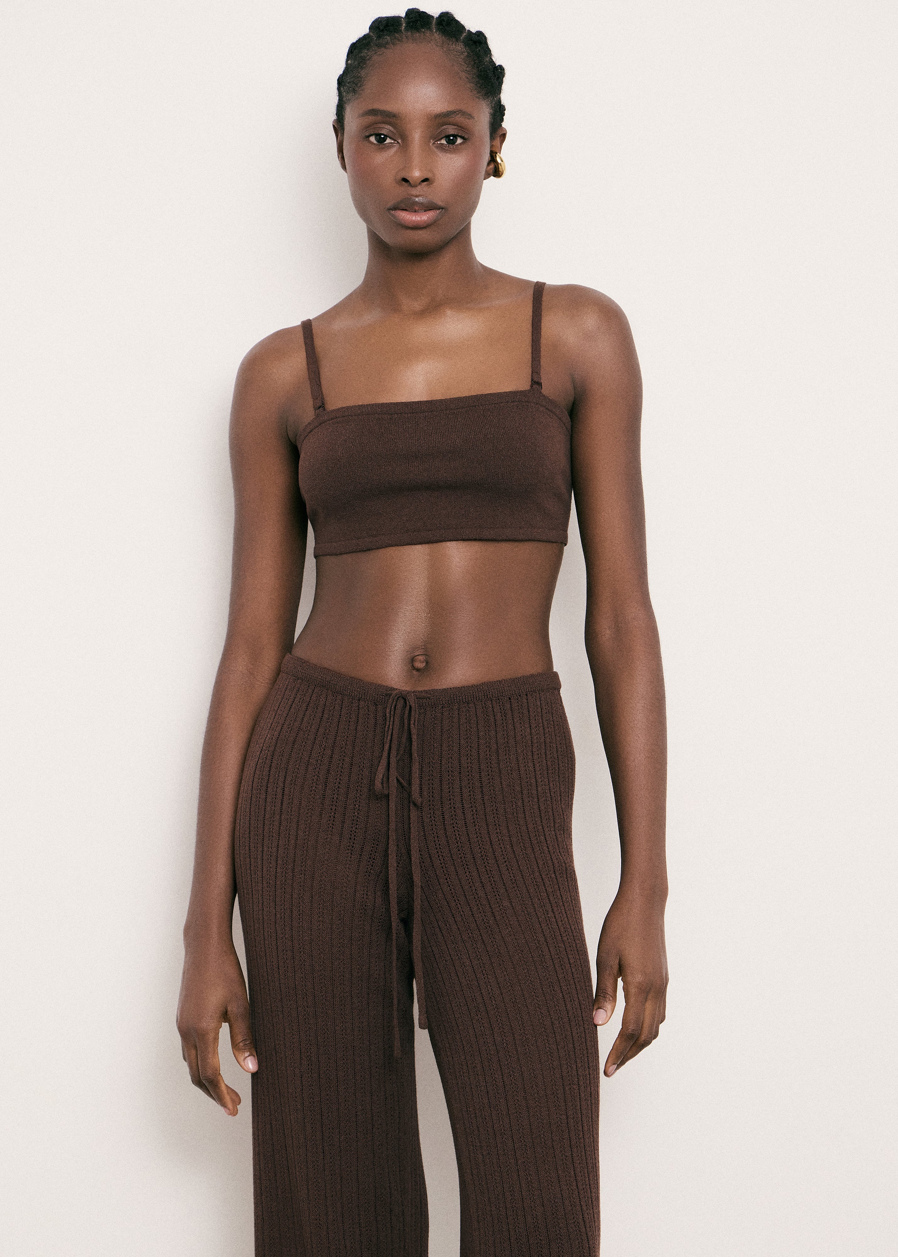 SAINT-TROPEZ bandeau top, chocolate