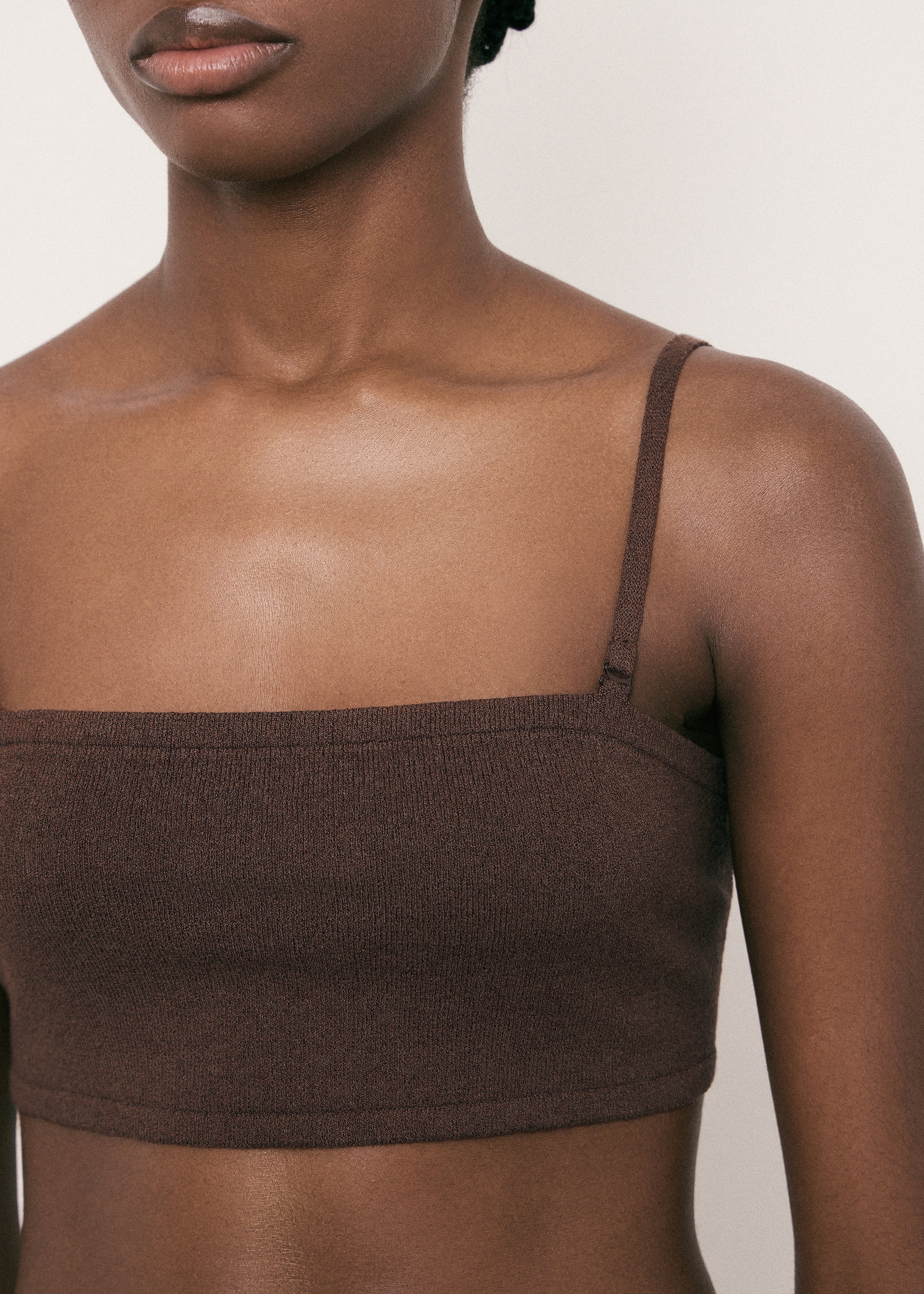 SAINT-TROPEZ bandeau top, chocolate