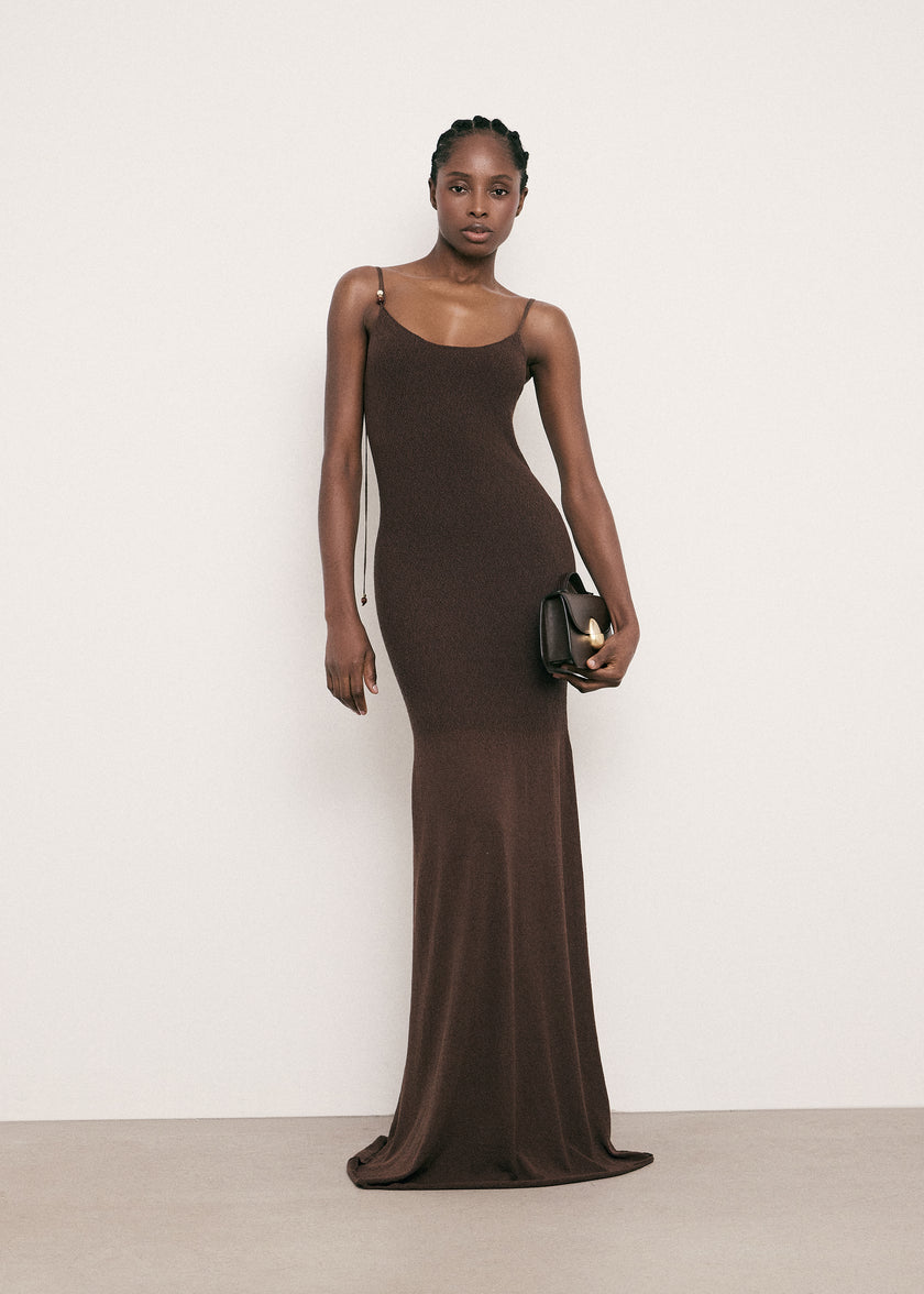 SAINT-TROPEZ dress, chocolate