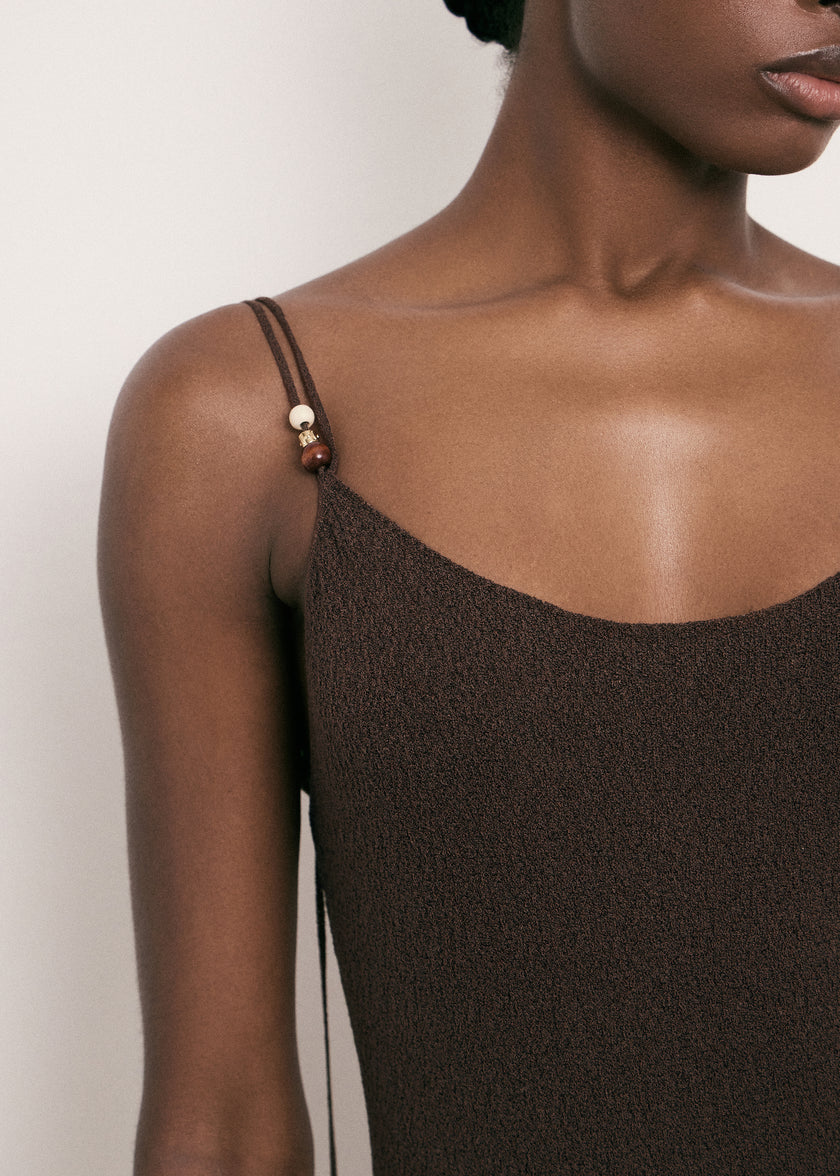 SAINT-TROPEZ dress, chocolate