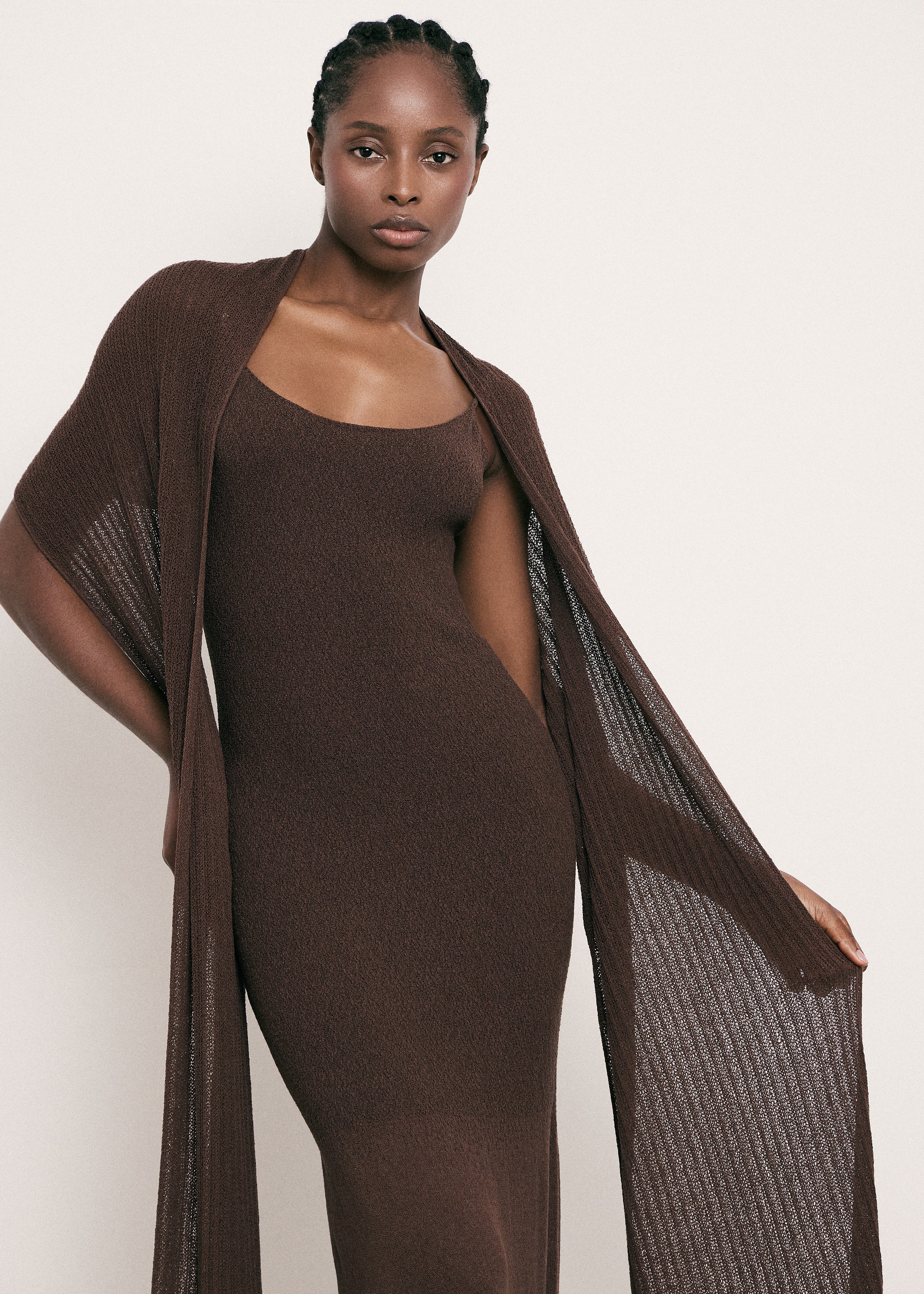 SAINT-TROPEZ dress, chocolate