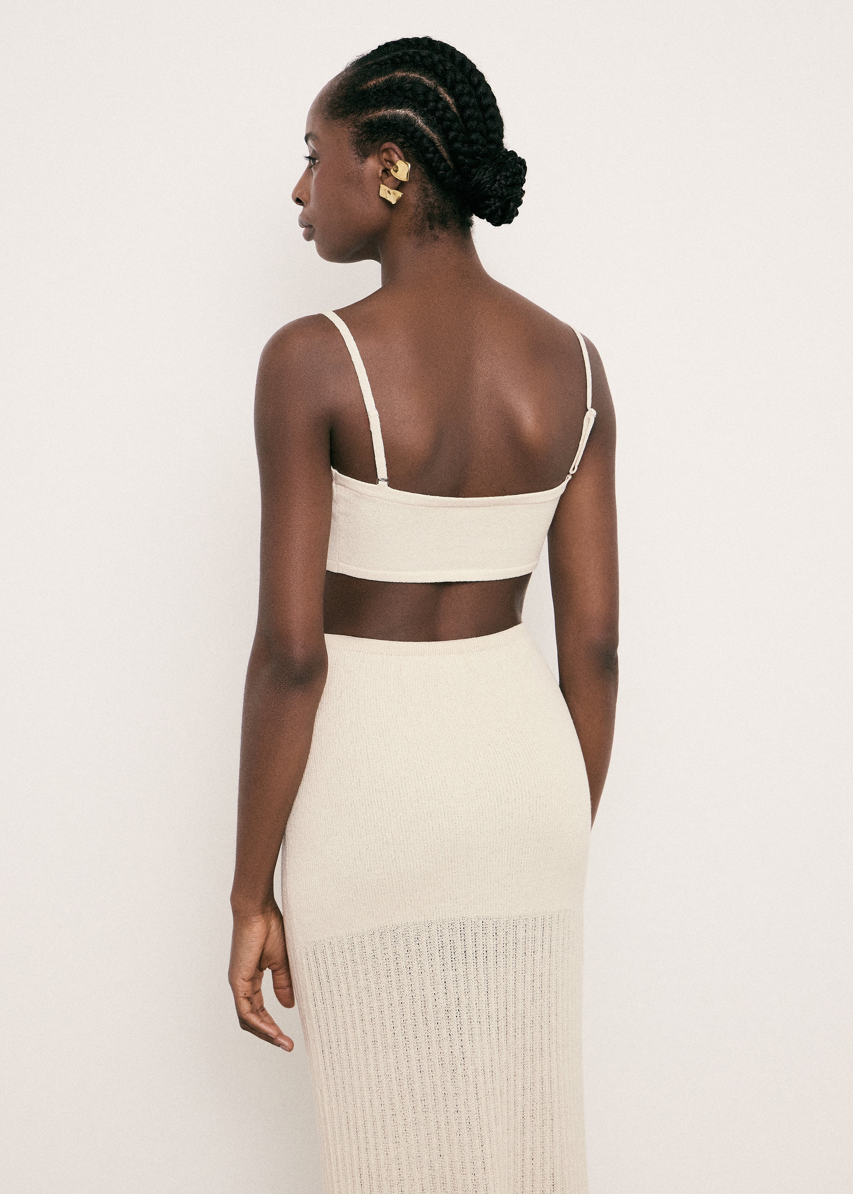 SAINT-TROPEZ bandeau top, beige