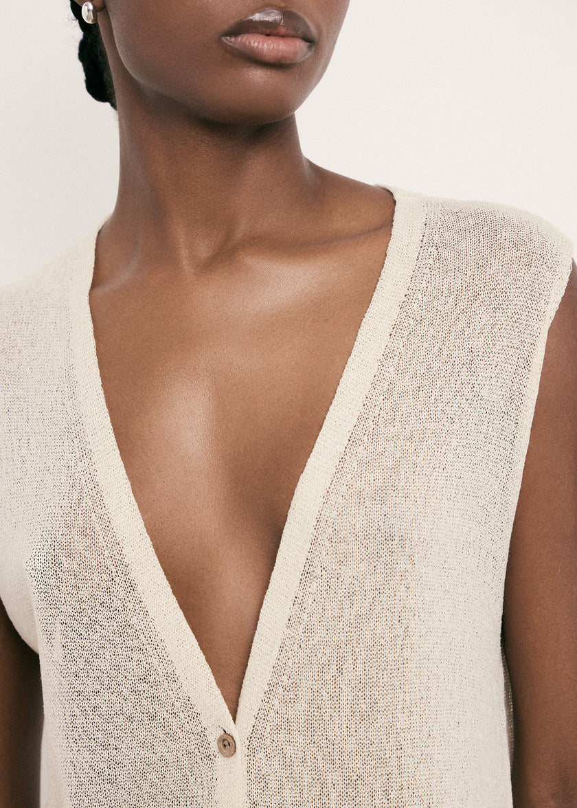 SAINT-TROPEZ cardigan, beige