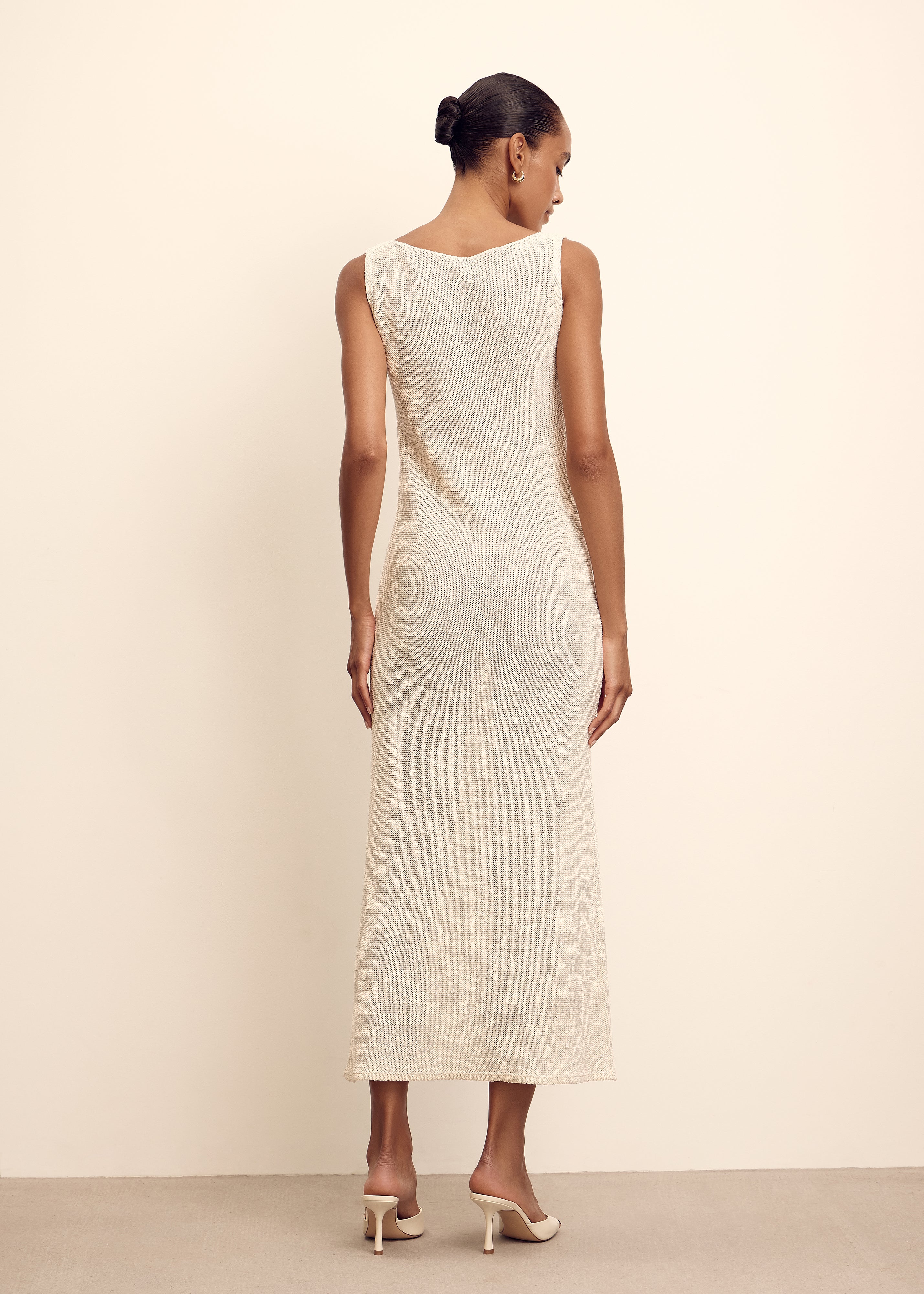MANOLO dress, champagne