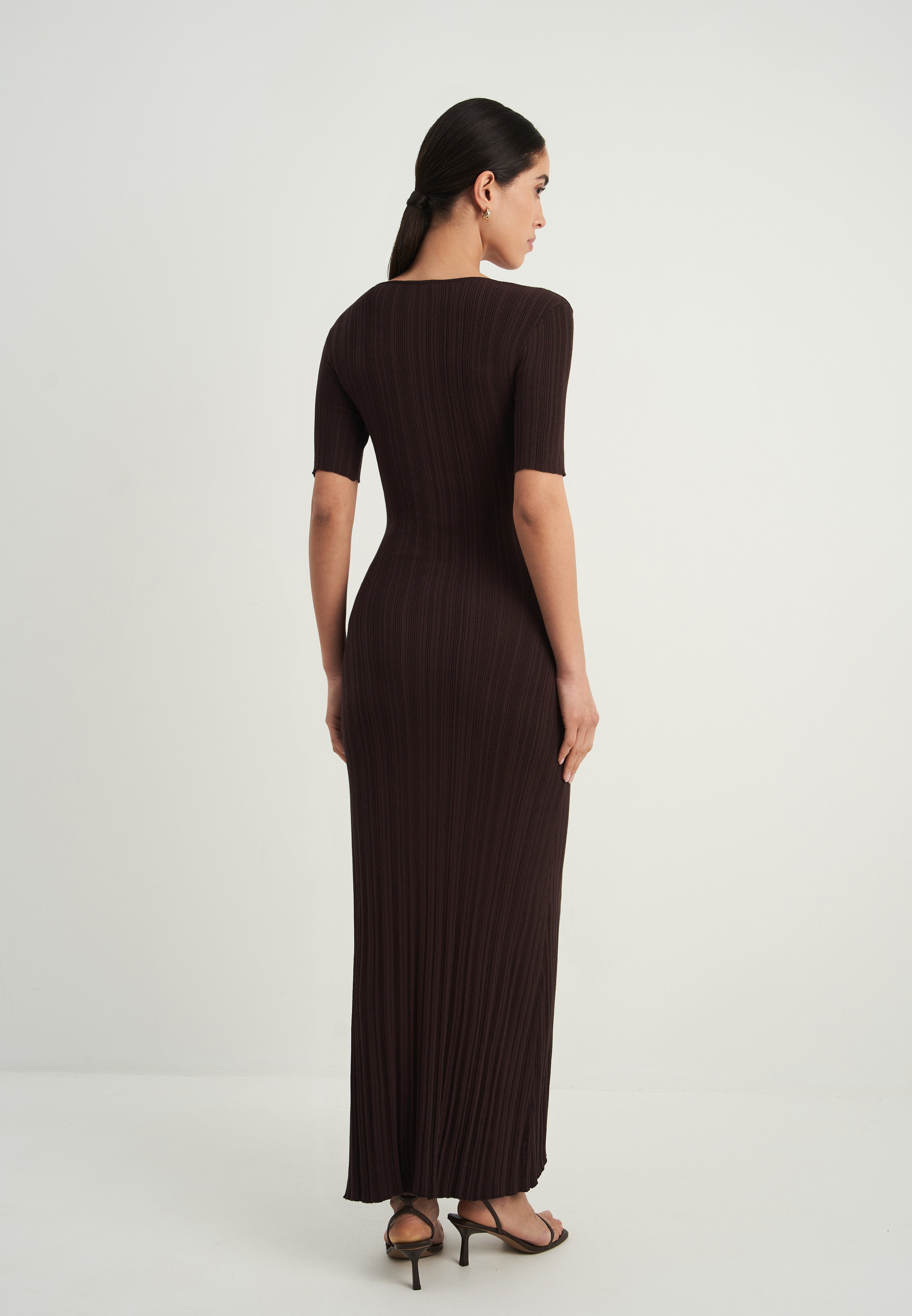 POLLY dress, chocolate