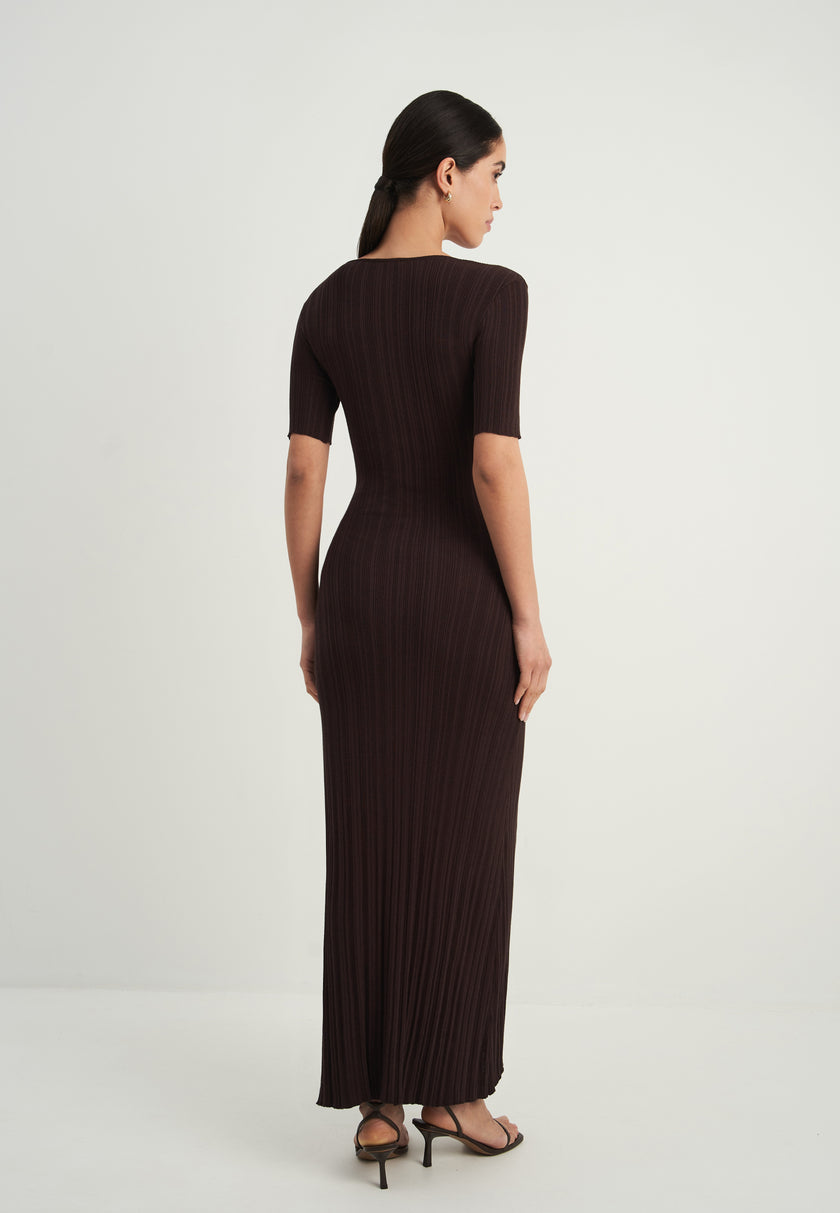POLLY dress, chocolate