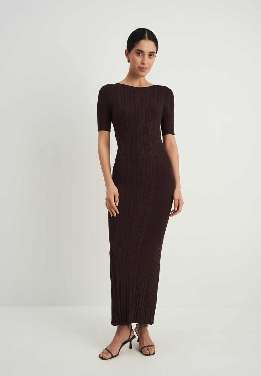 POLLY dress, chocolate