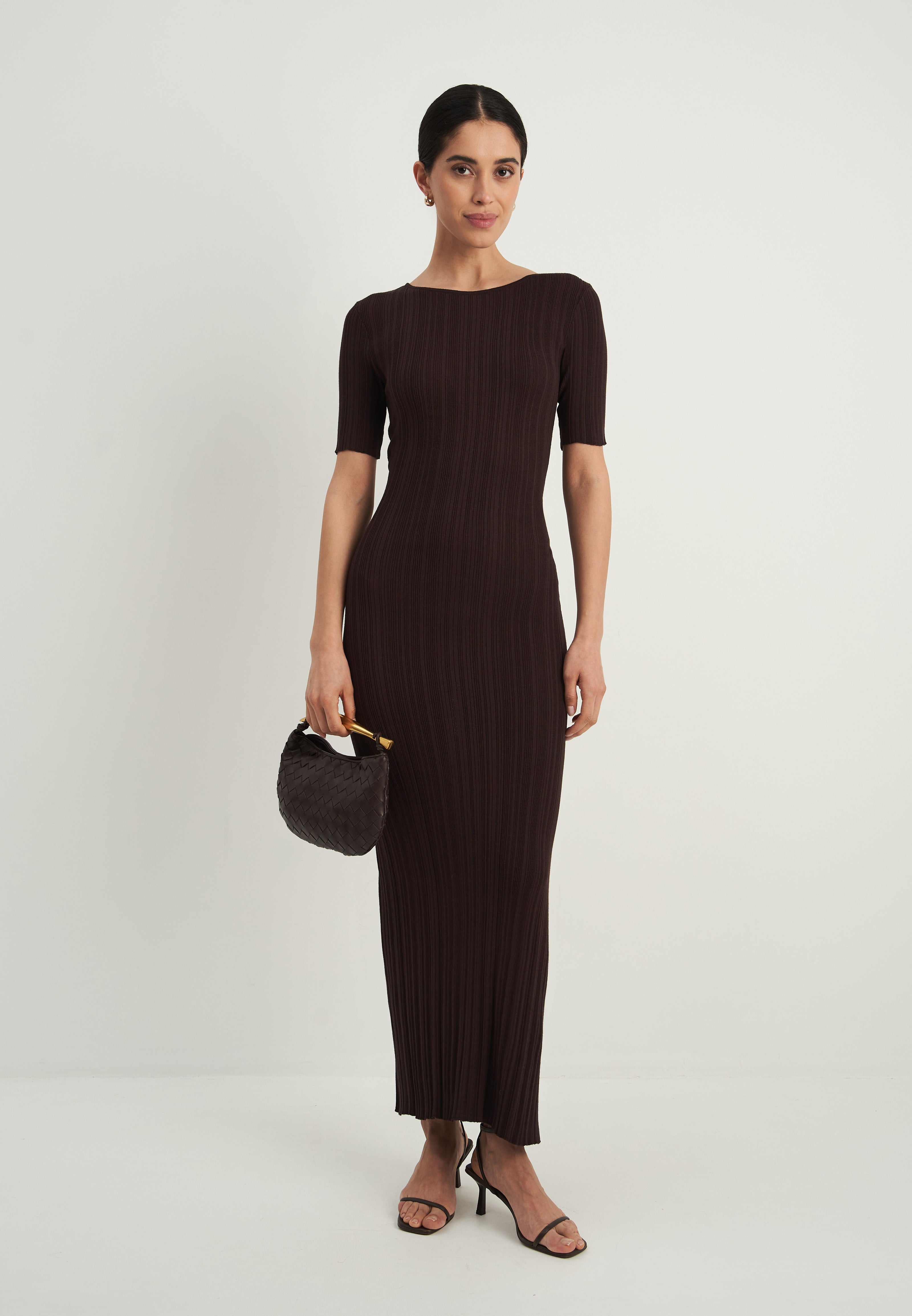 POLLY dress, chocolate