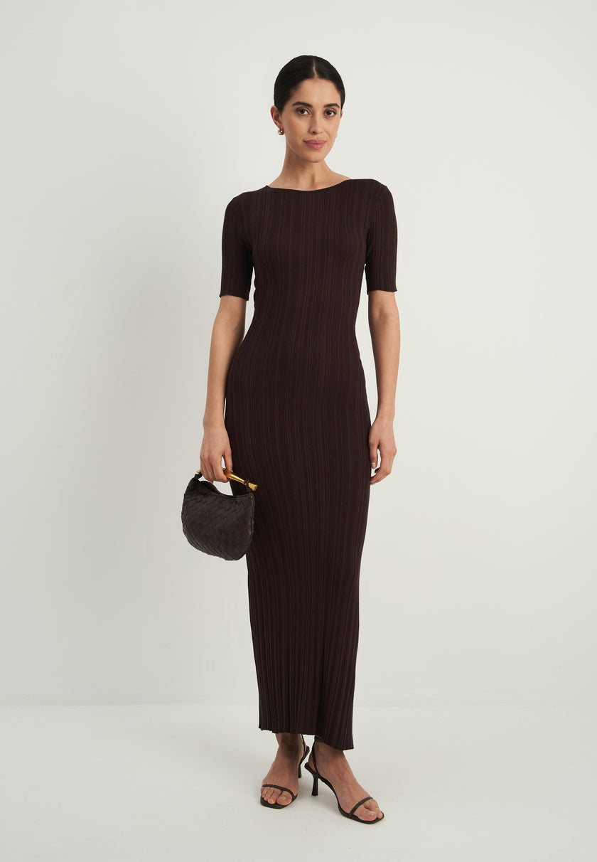 POLLY dress, chocolate