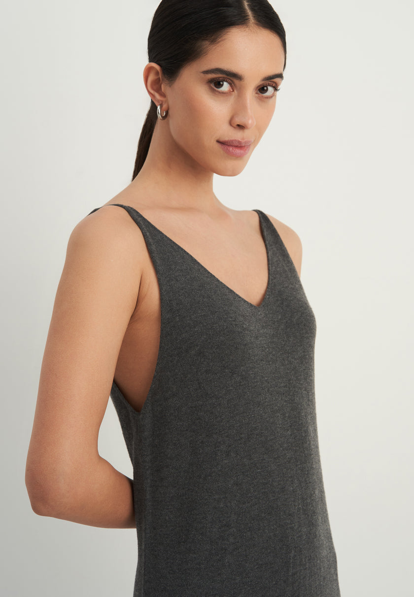 NARINA dress, gray melange