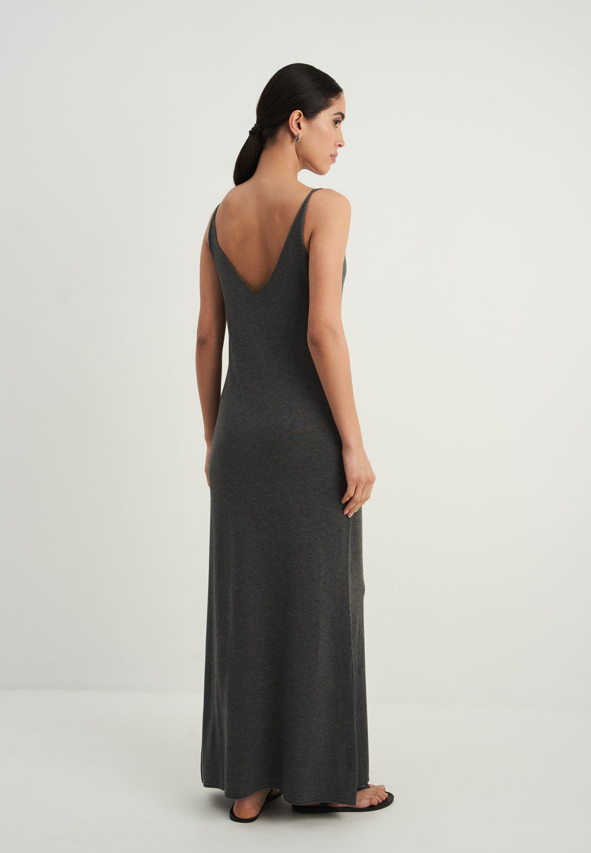 NARINA dress, gray melange