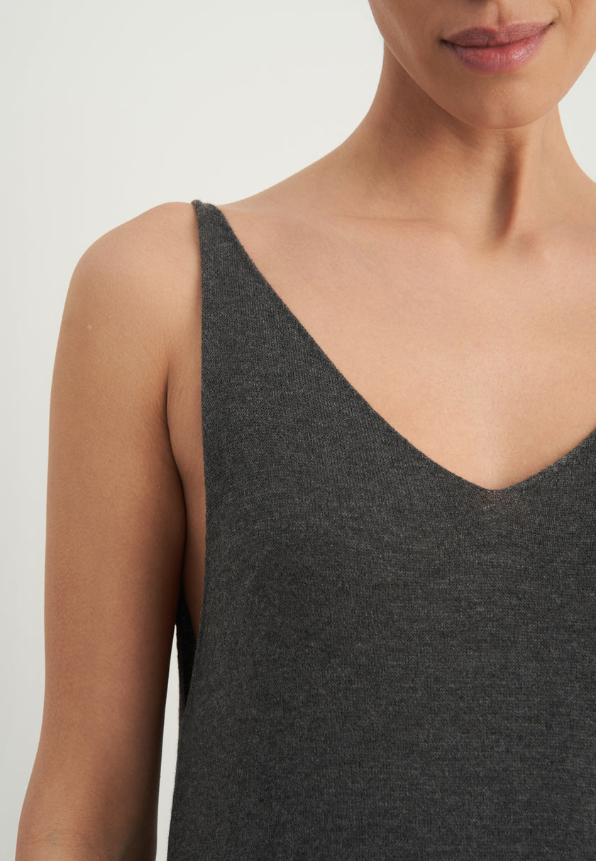 NARINA dress, gray melange