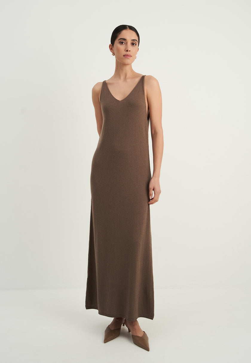 NARINA dress, warm gray