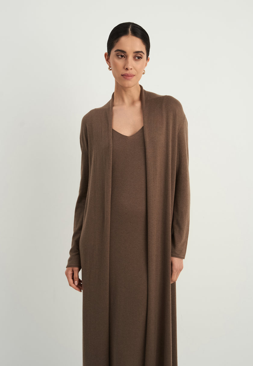 NARINA cardigan, warm gray