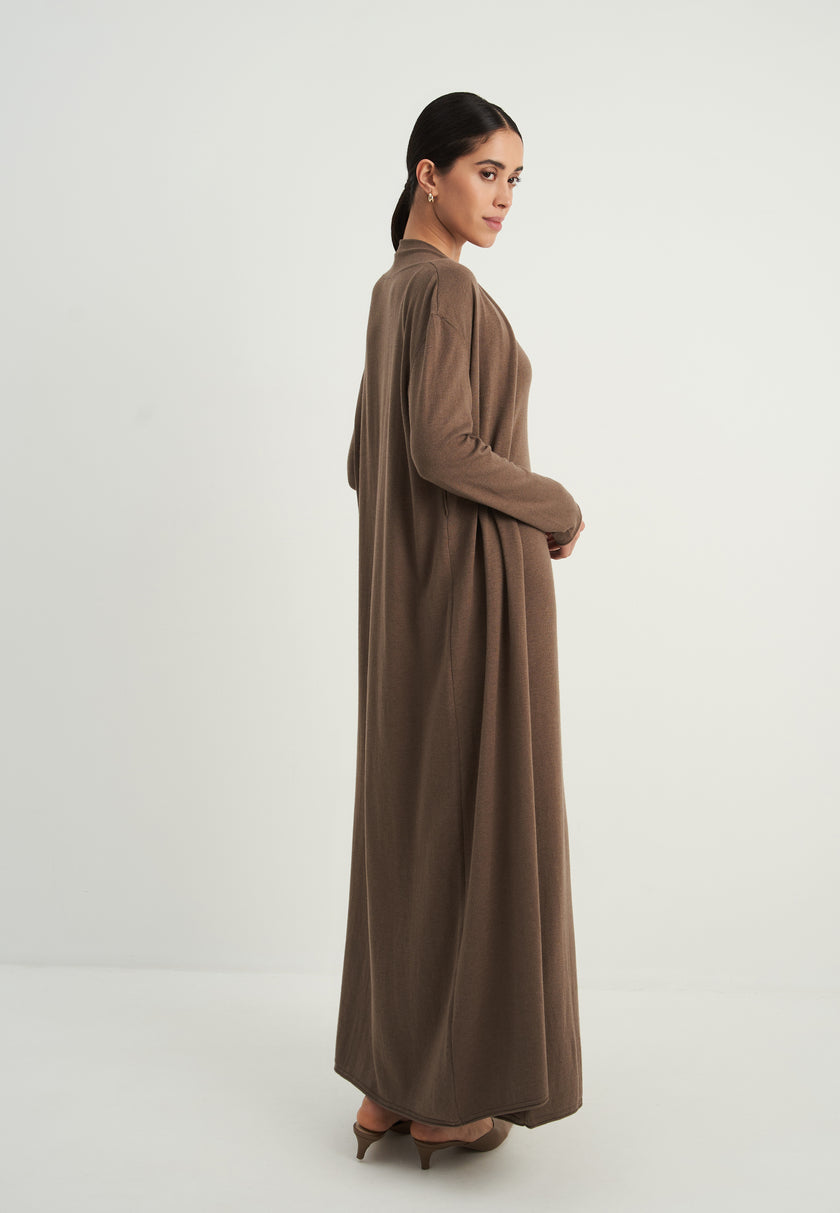 NARINA cardigan, warm gray