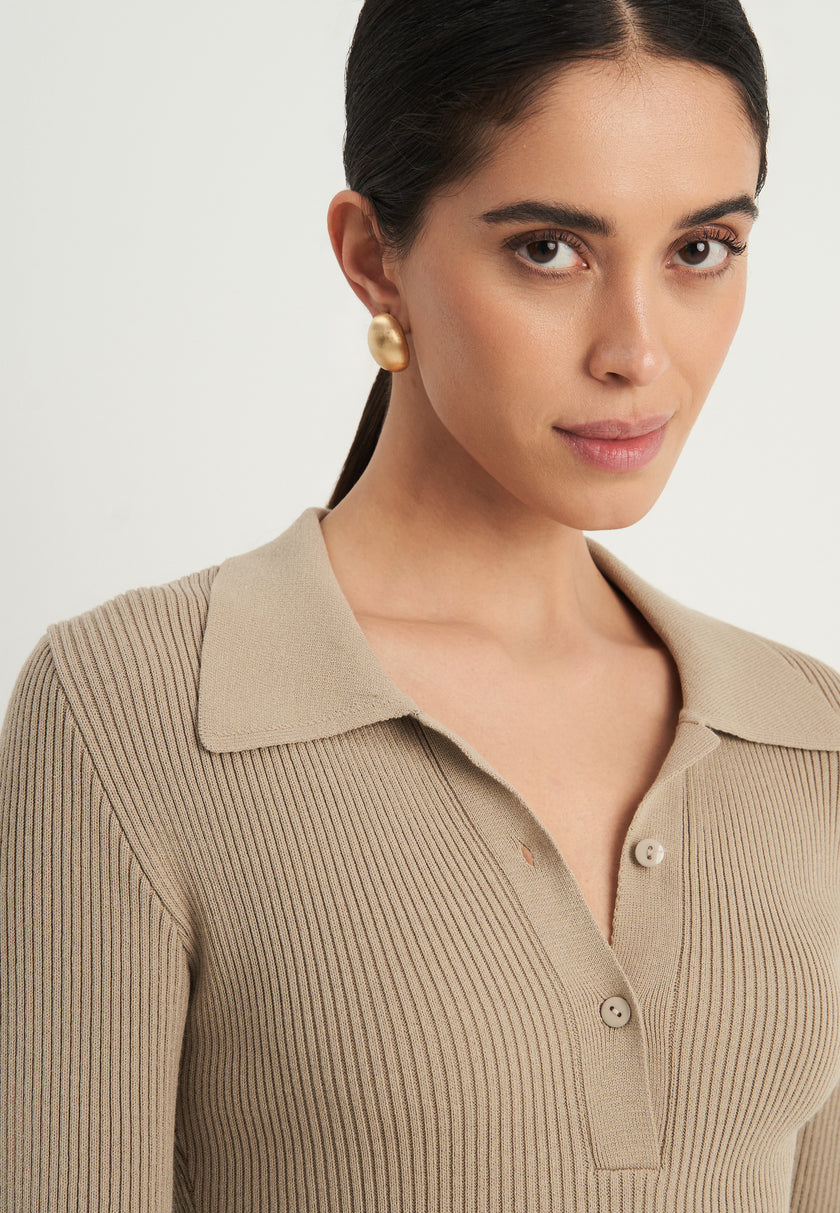ADEL dress, taupe