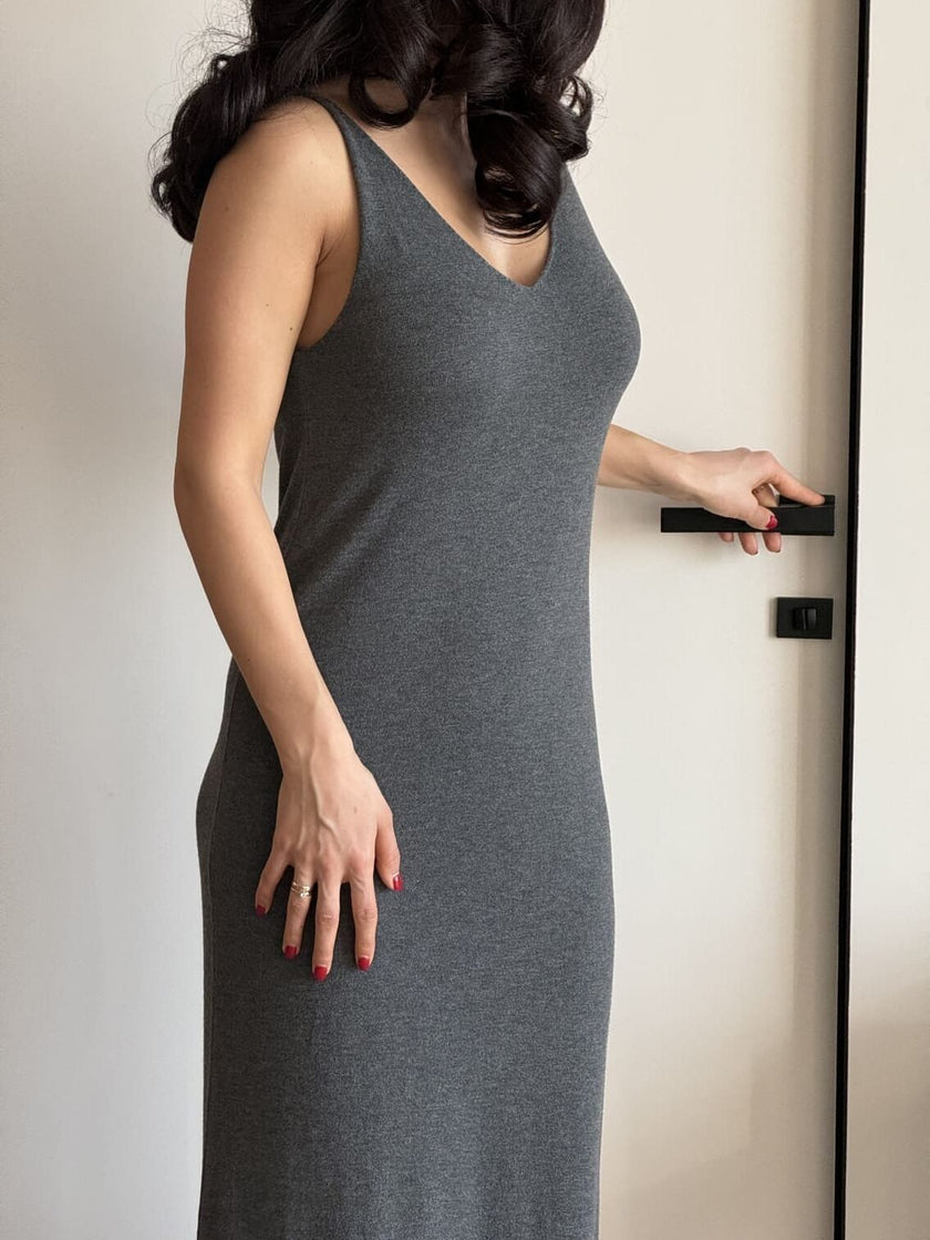 NARINA dress, gray melange